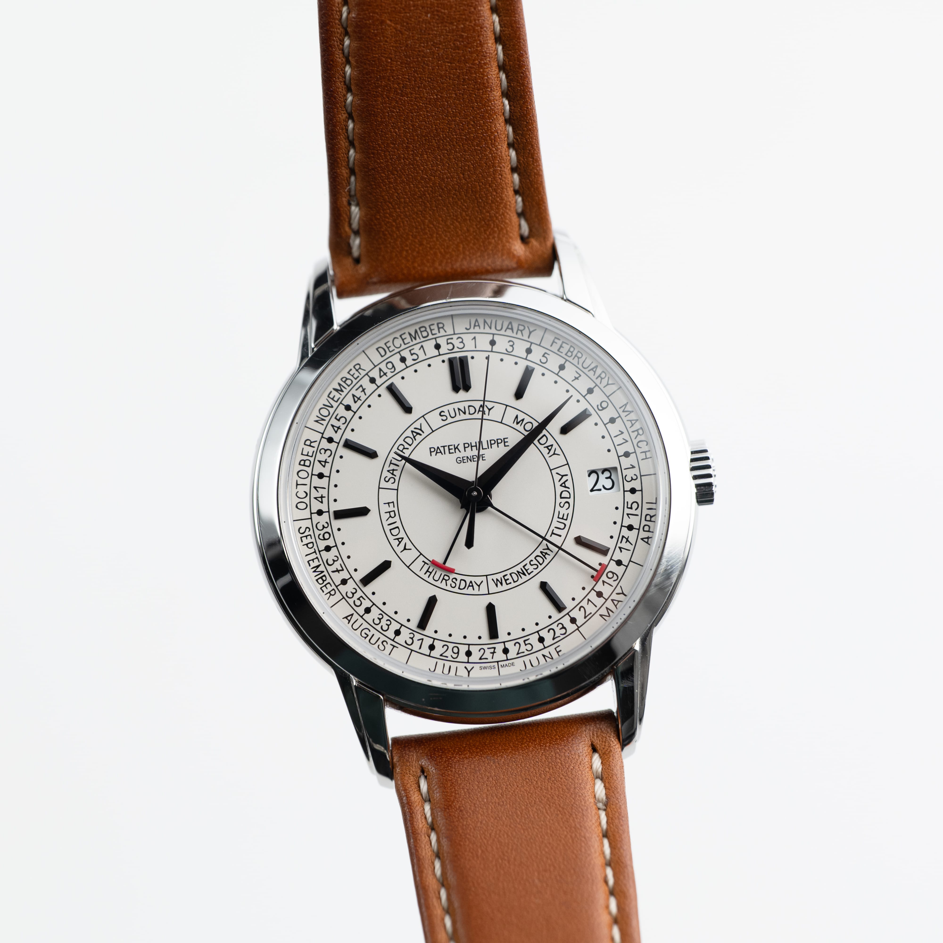 Calatrava Weekly Calendar Steel Silver Dial 40mm Product Image 1