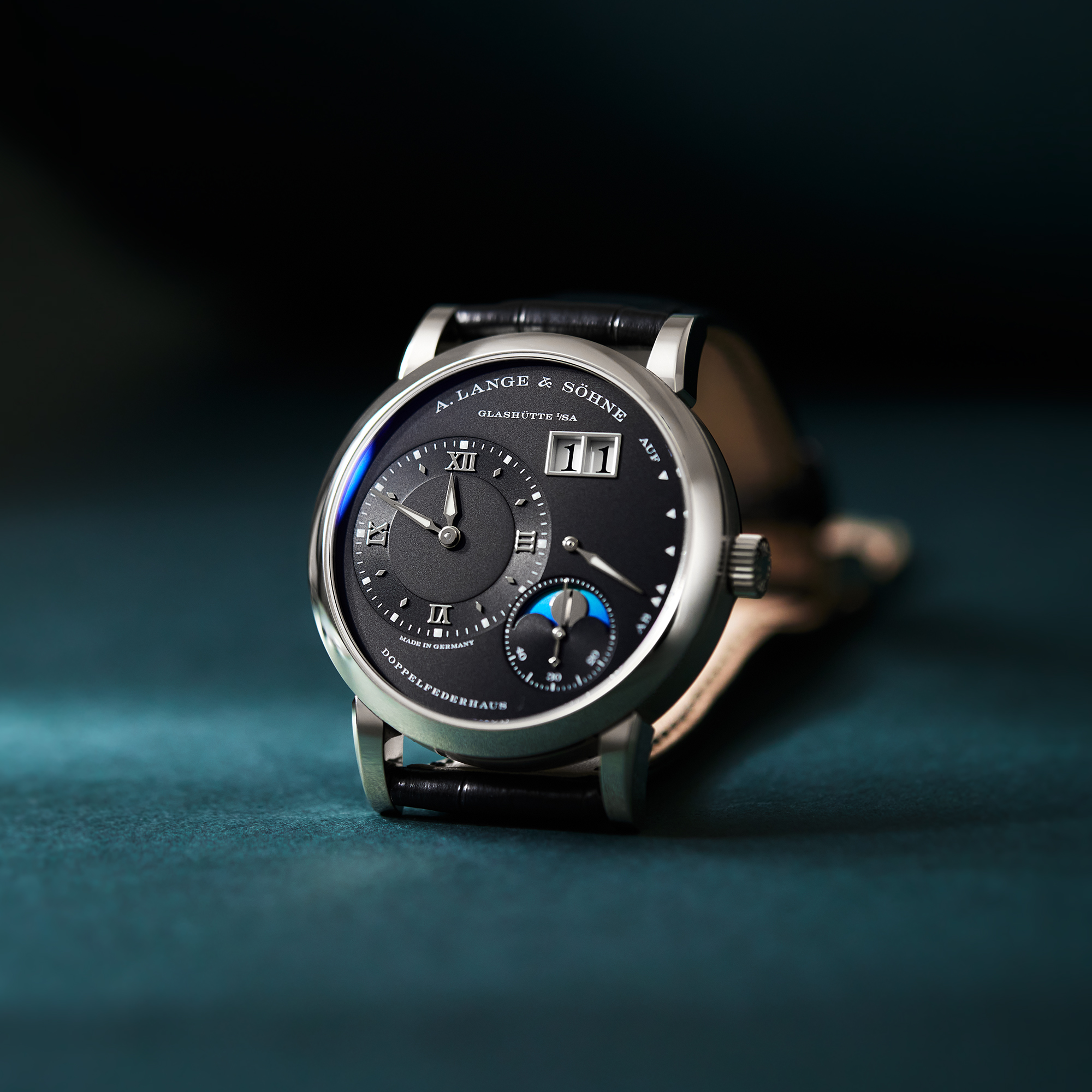 Lange 1 Moonphase White Gold Black Dial 38mm Product Image 11