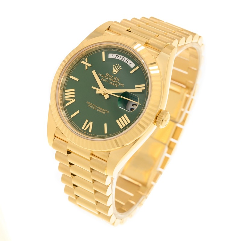 Day-Date Yellow Gold Green Dial 40mm Product Image 2