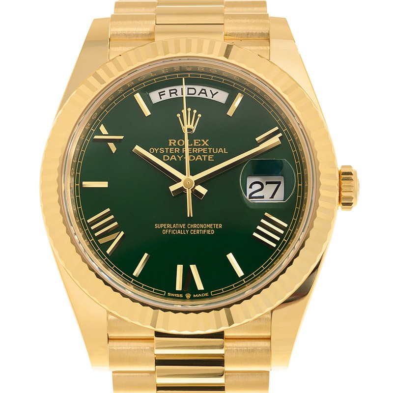 Day-Date Yellow Gold Green Dial 40mm Product Image 3