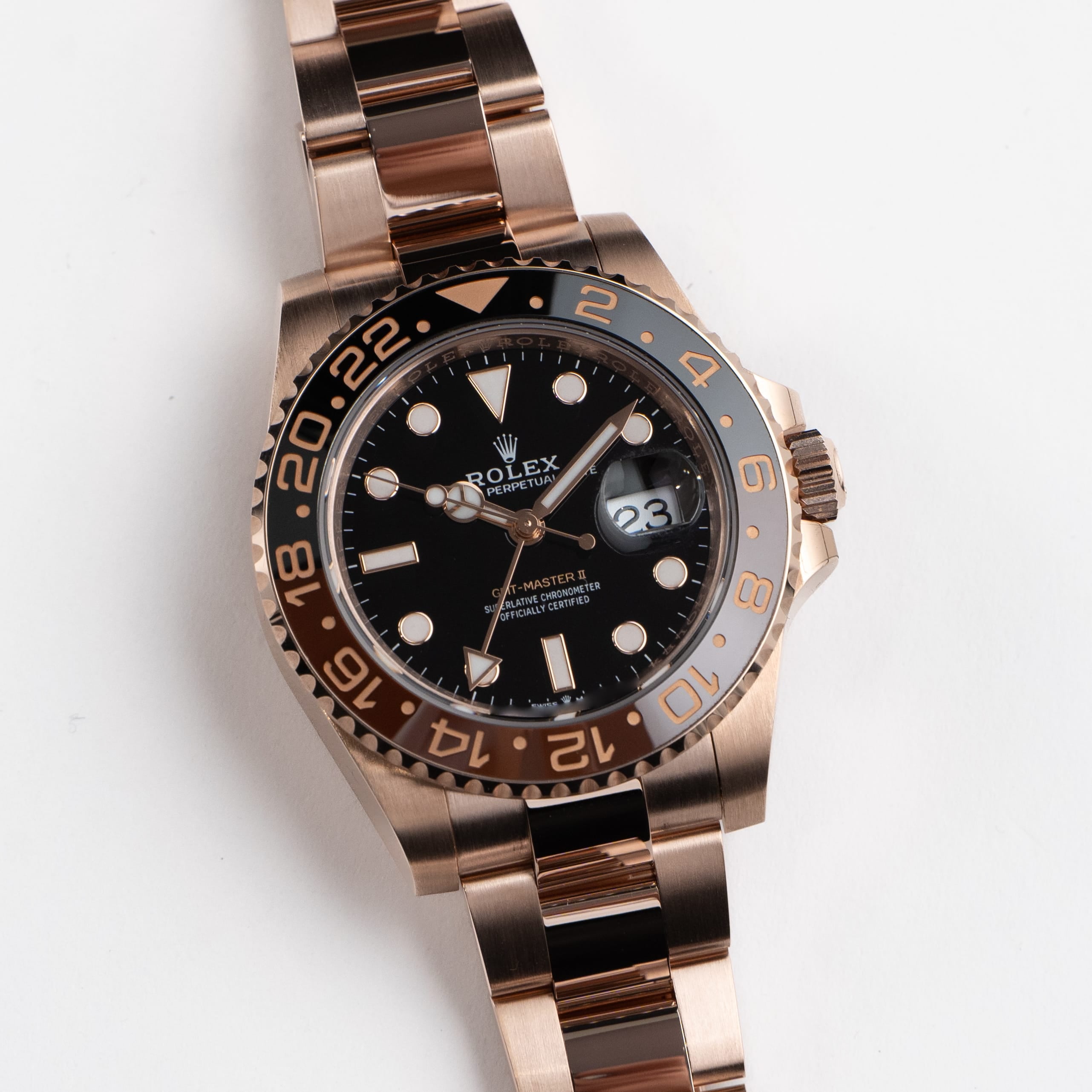 GMT-Master II "Rootbeer" Rose Gold Black Dial 40mm Product Image 1