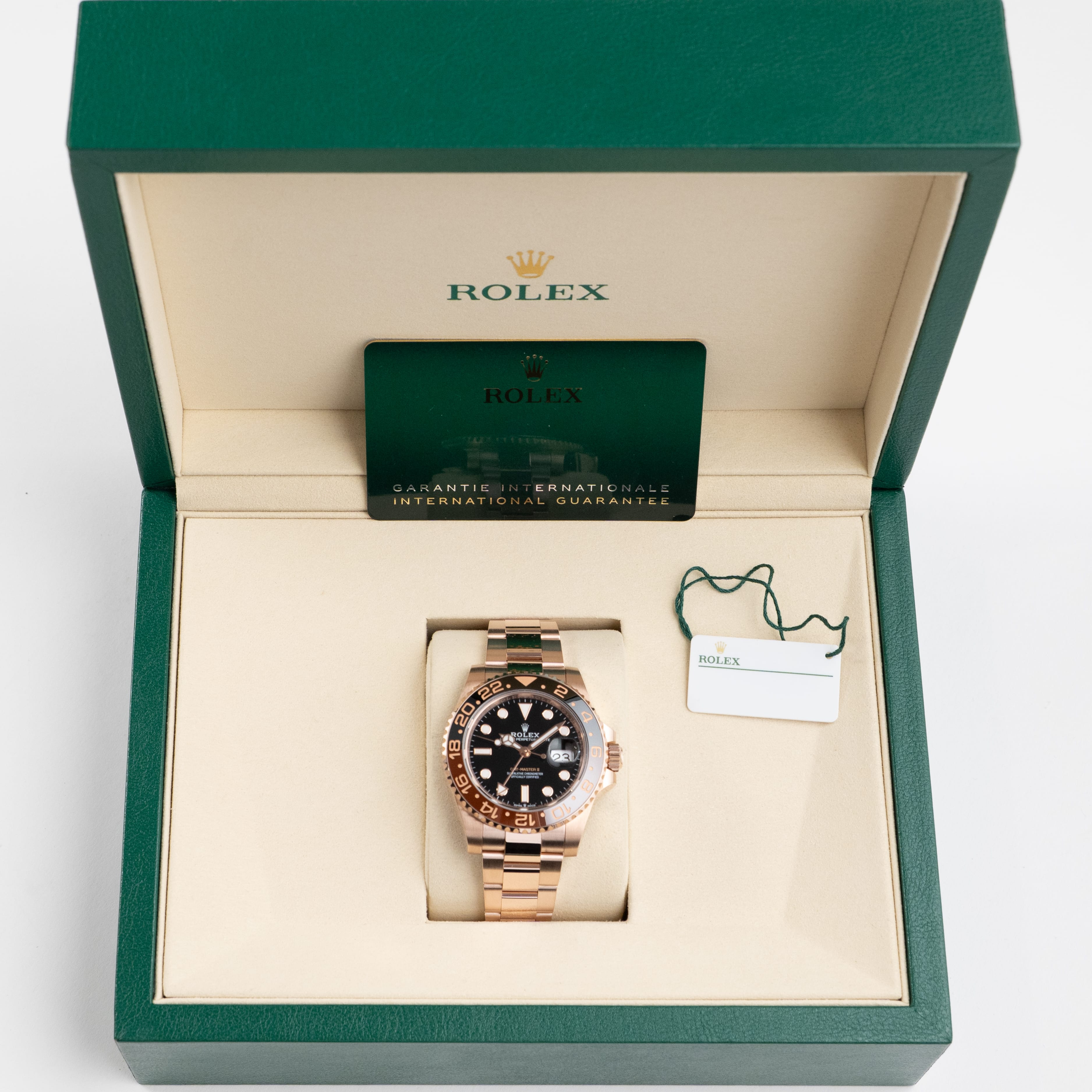 GMT-Master II "Rootbeer" Rose Gold Black Dial 40mm Product Image 10