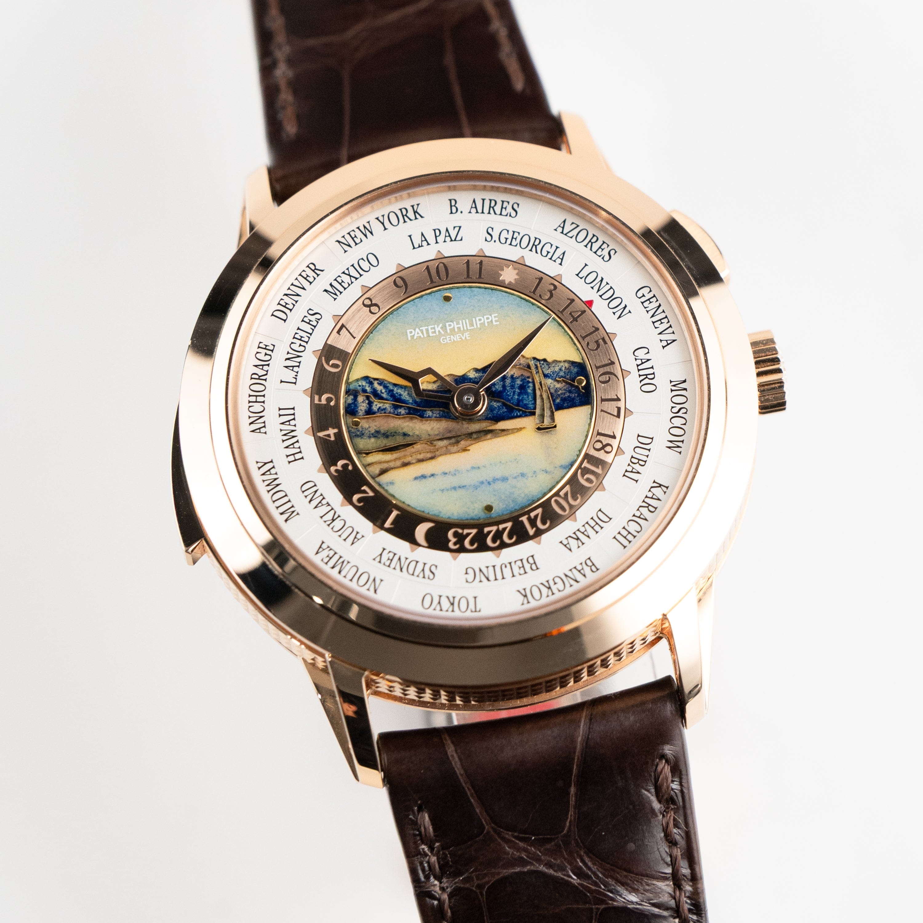 World Time Minute Repeater "Beijing" Rose Gold Enamel Dial 40mm Product Image 1