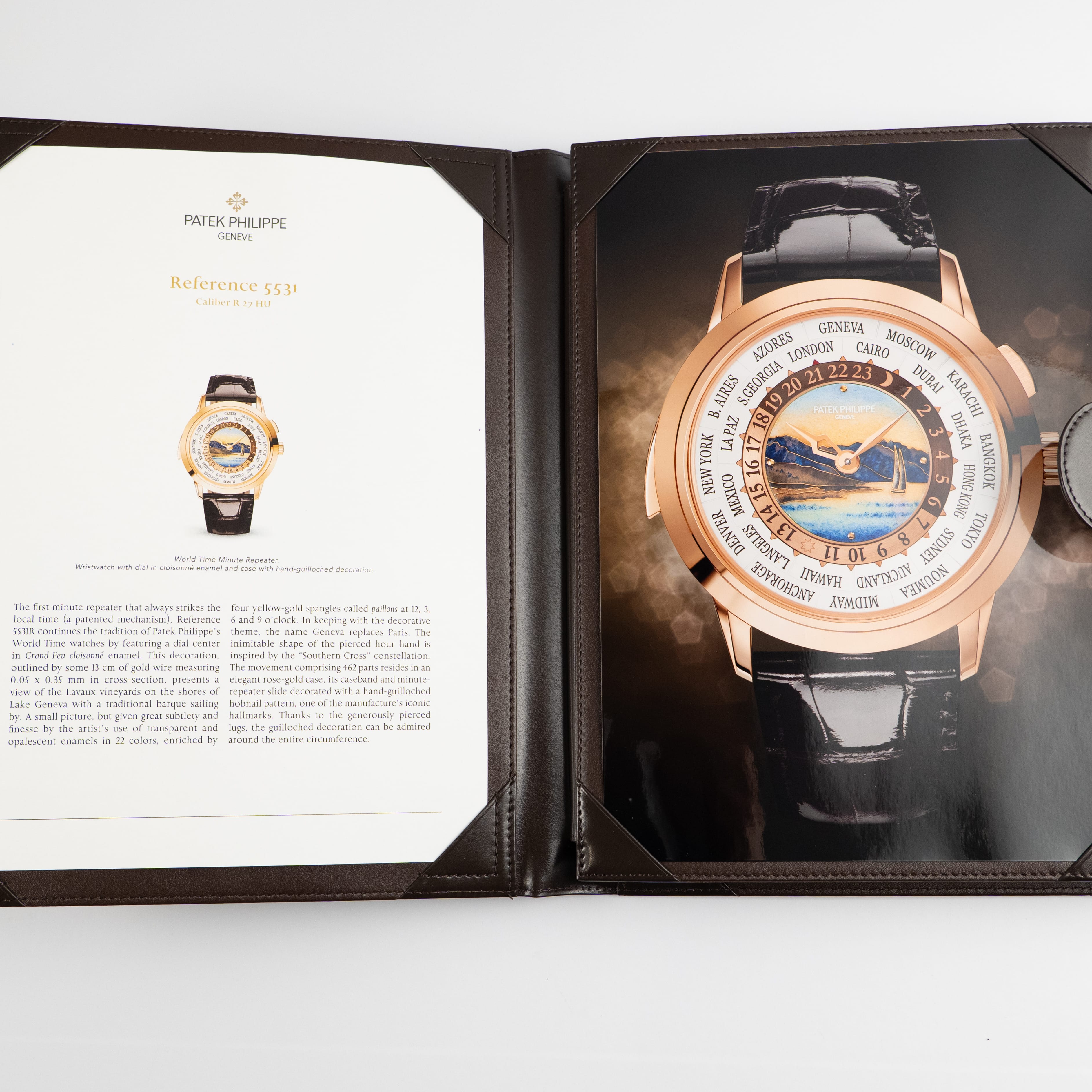 World Time Minute Repeater "Beijing" Rose Gold Enamel Dial 40mm Product Image 11