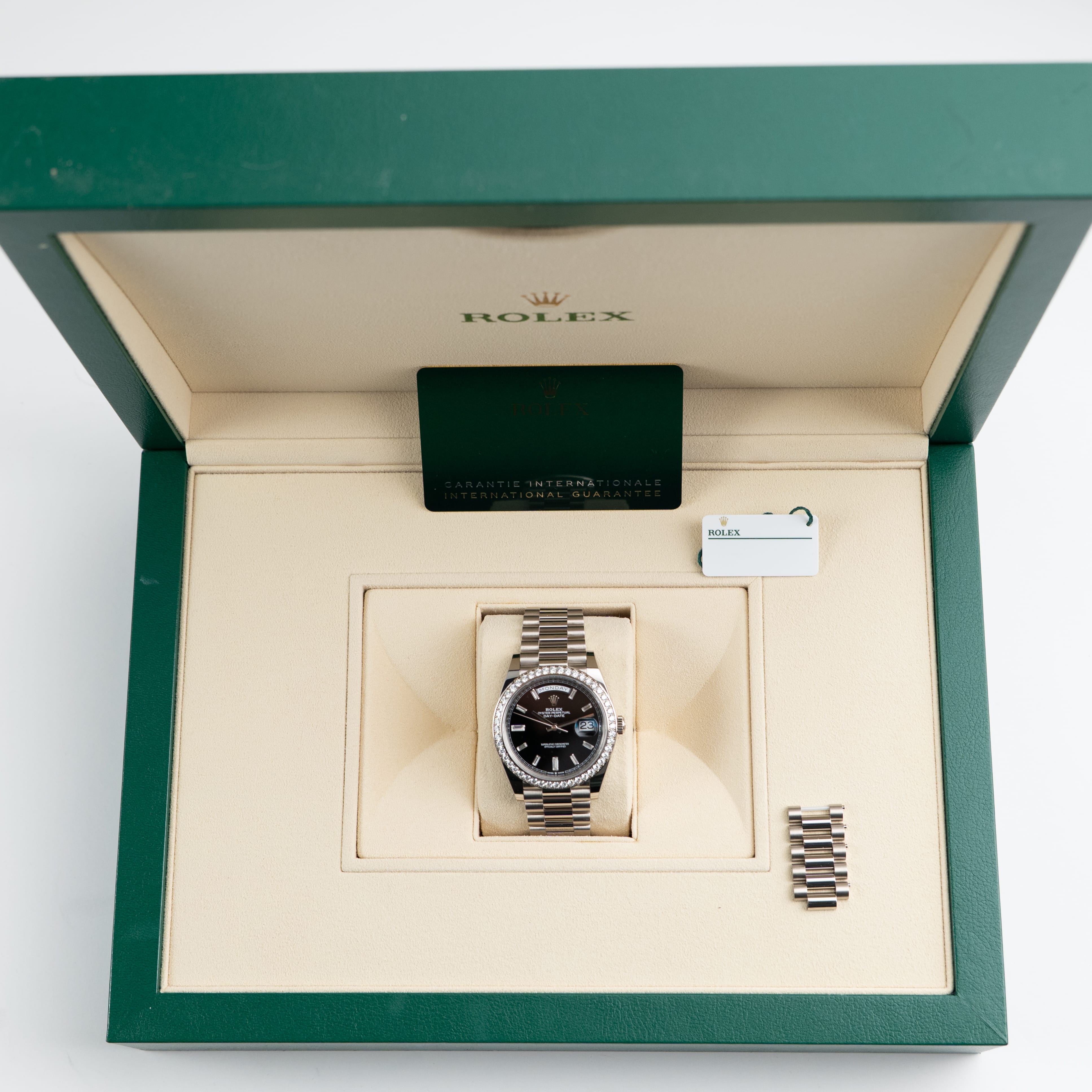 Day-Date White Gold Black Dial 40mm Product Image 10