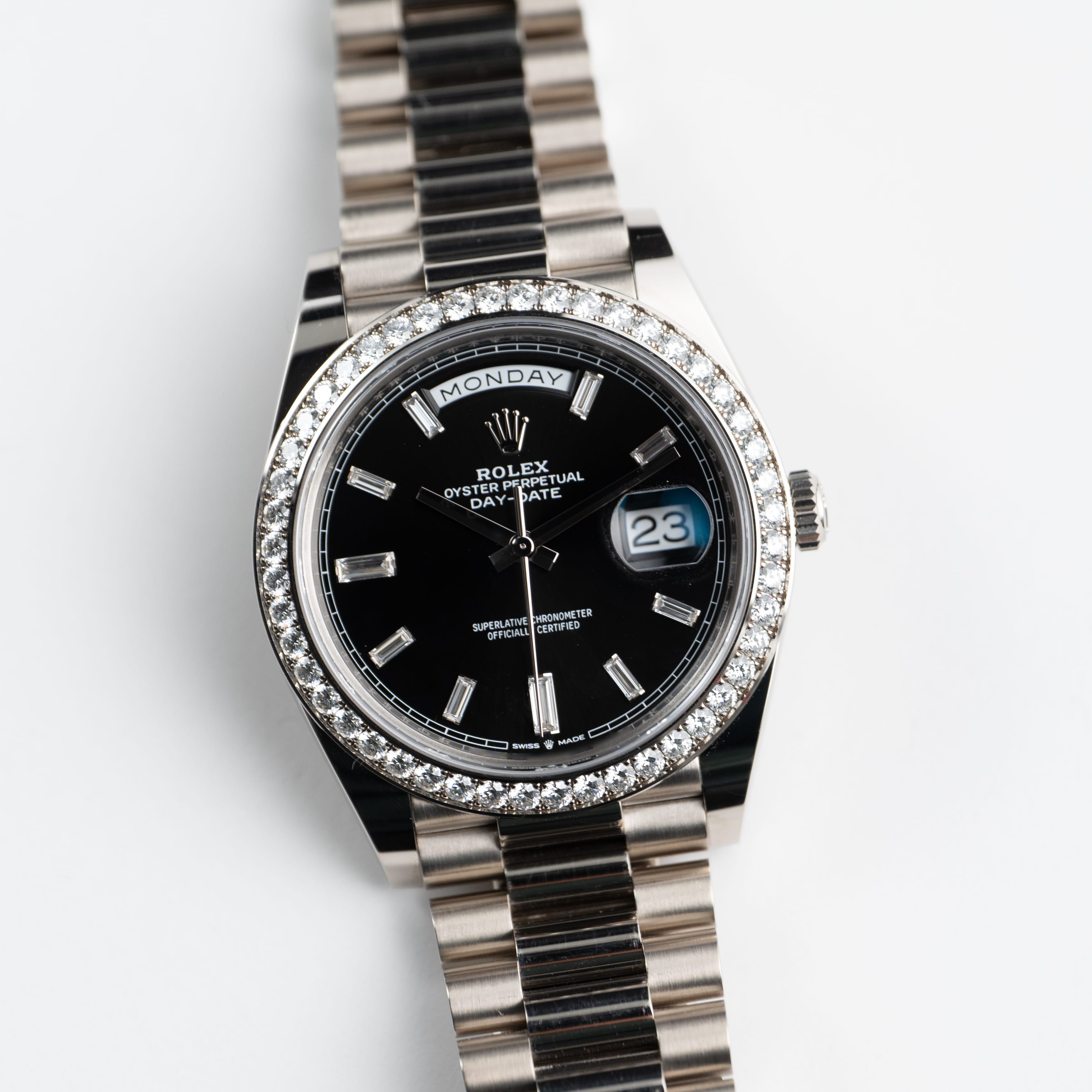 Day-Date White Gold Black Dial 40mm Product Image 1