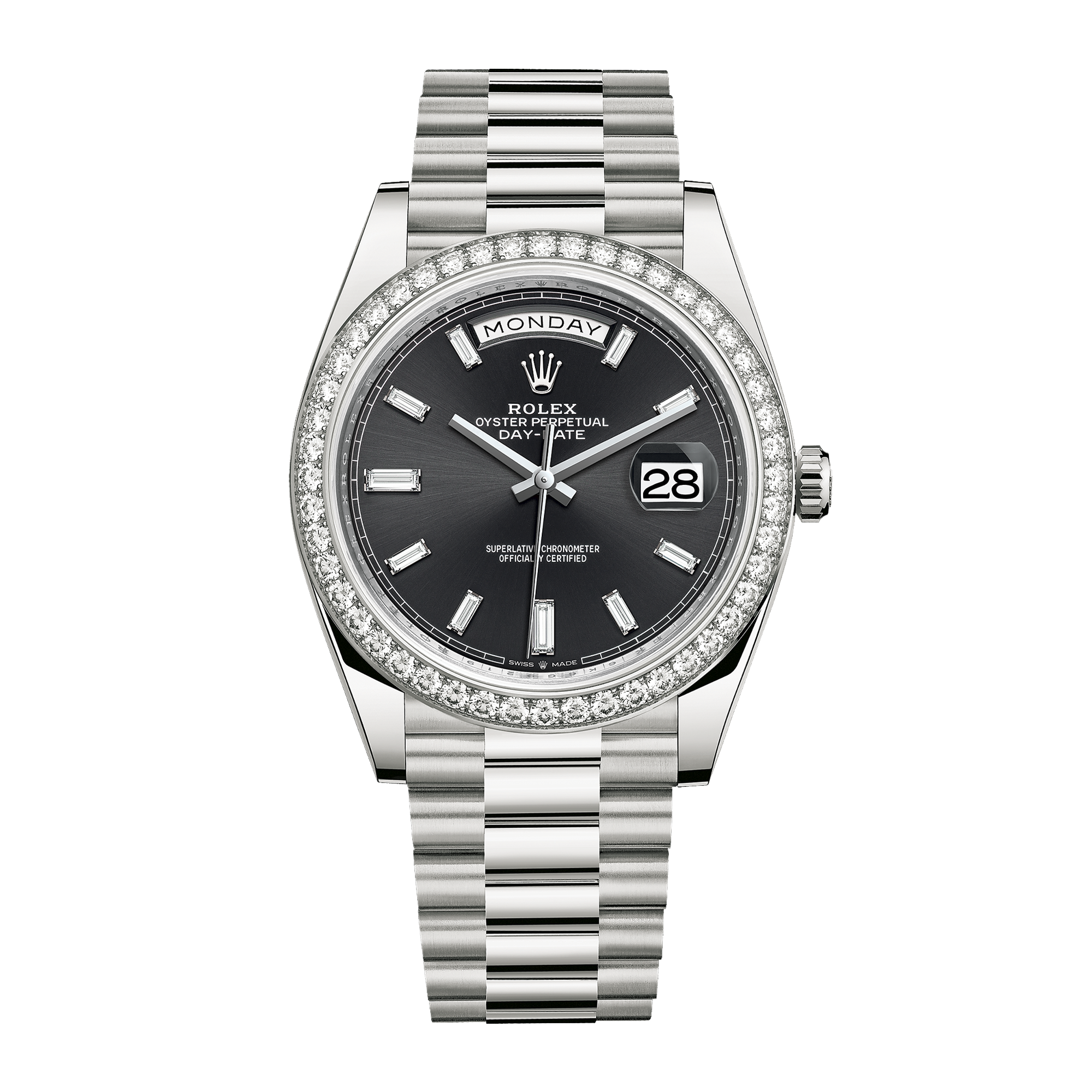 Day-Date White Gold Black Dial 40mm Product Image