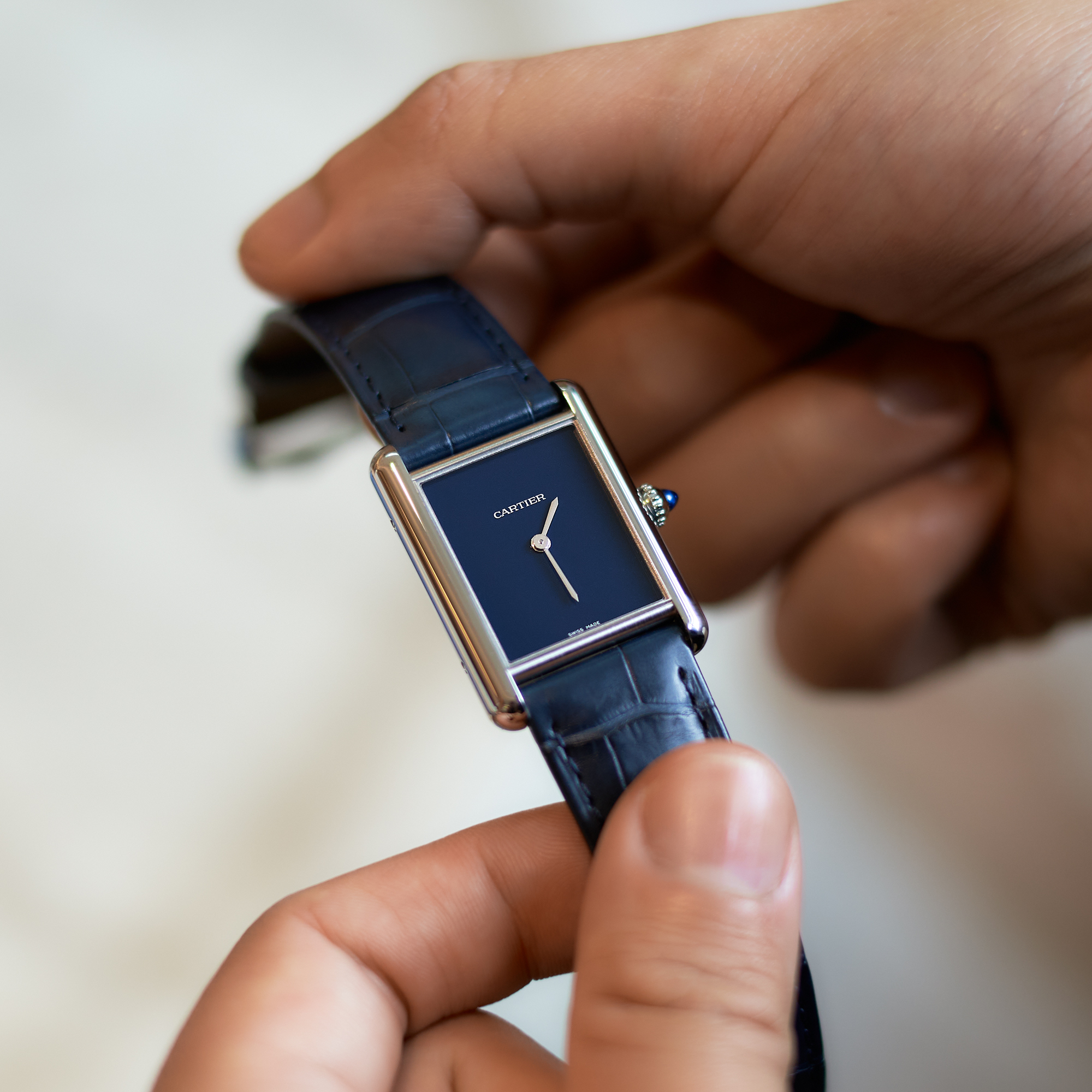 Cartier Must de Cartier Steel Blue 25mm WSTA0055 - Make an offer