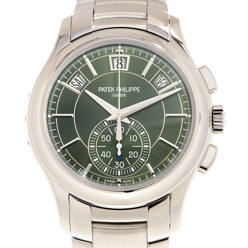 Annual Calendar Chronograph Steel Green Dial 42mm Product Image 3