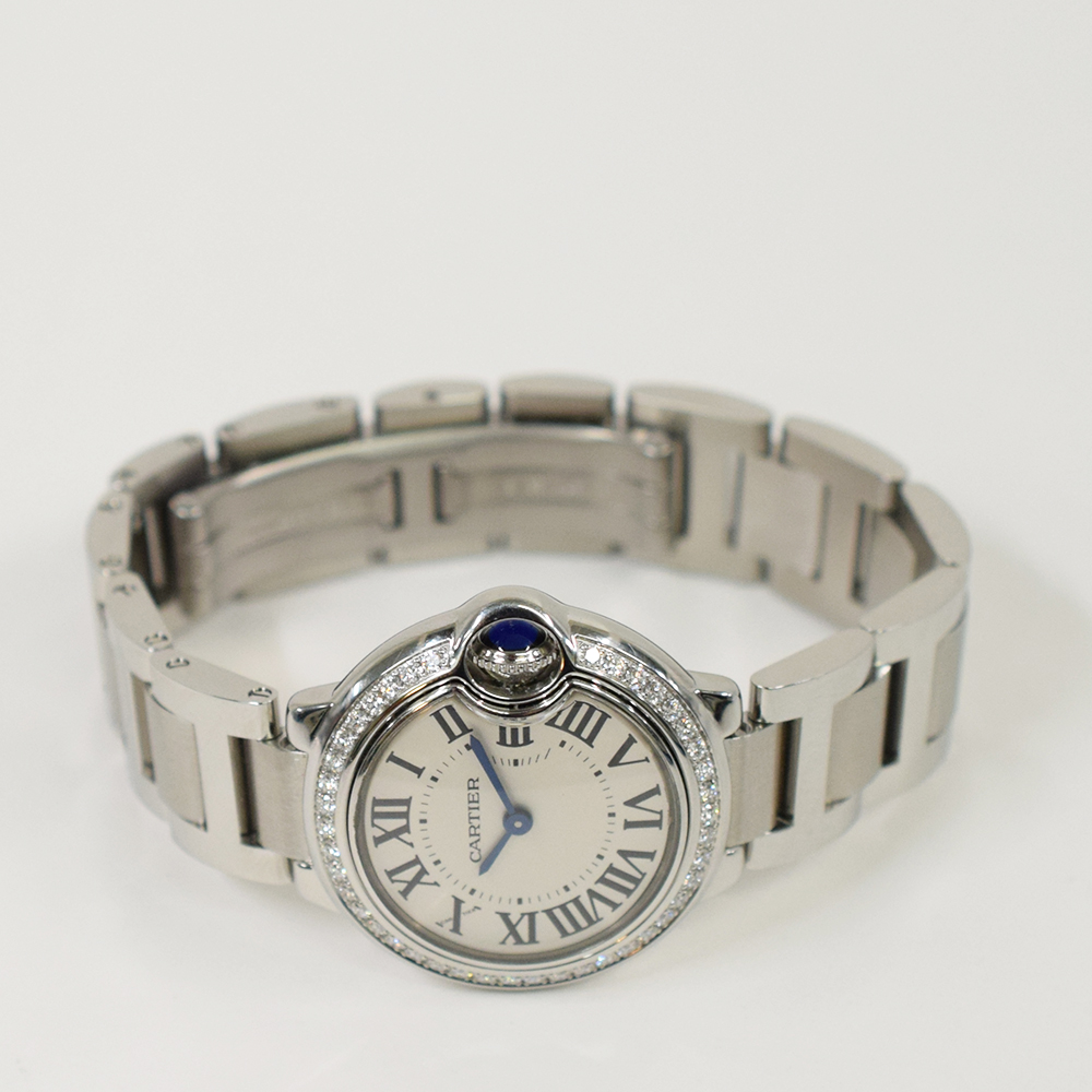 Ballon Bleu de Cartier Steel Diamond White Dial 28mm Product Image 2