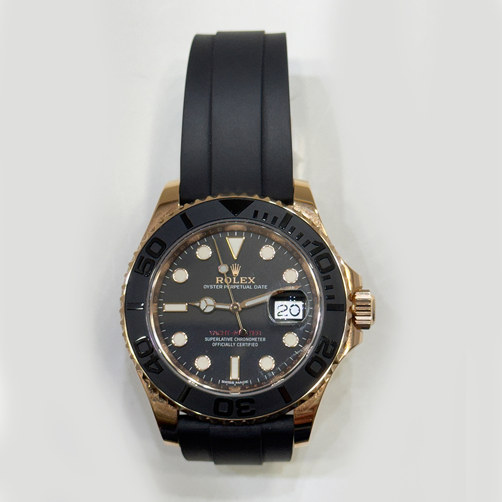 Yacht-Master Rose Gold Oysterflex Black Dial 40mm Product Image 1