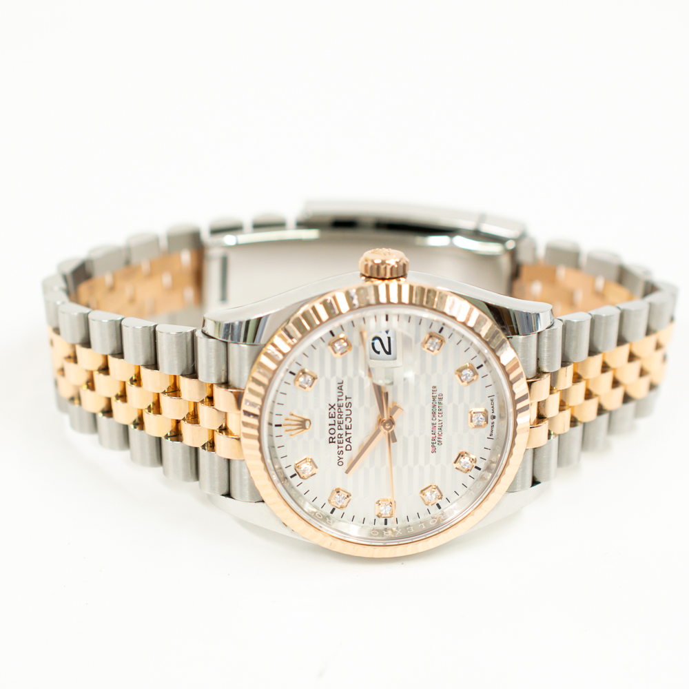 Datejust Rose Gold & Steel Jubilee Grey Dial 36mm Product Image 2