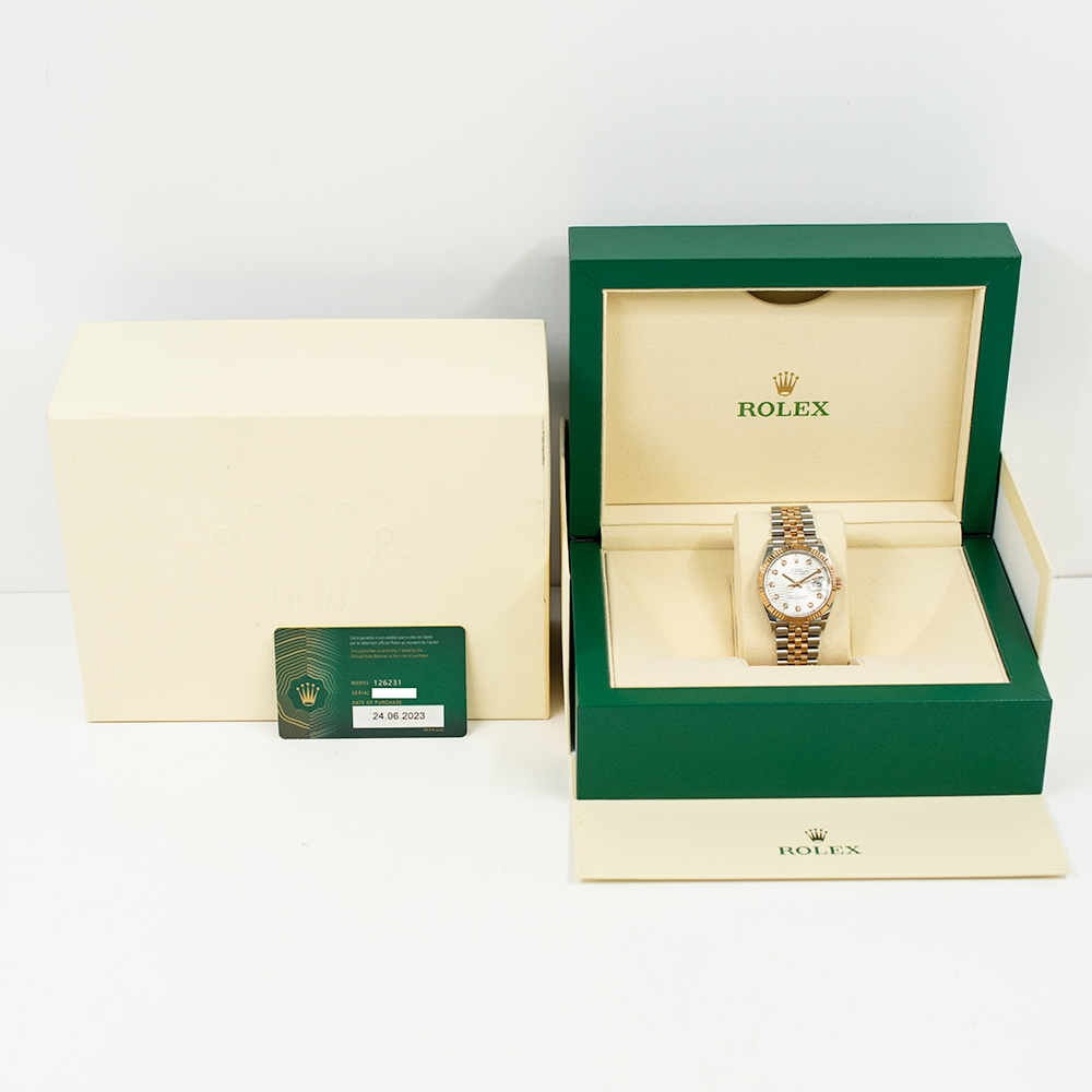 Datejust Rose Gold & Steel Jubilee Grey Dial 36mm Product Image 10