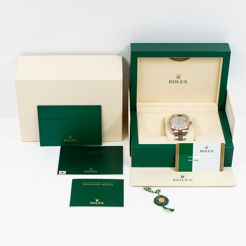 Datejust Rose Gold & Steel Jubilee Pink Dial 41mm Product Image 10