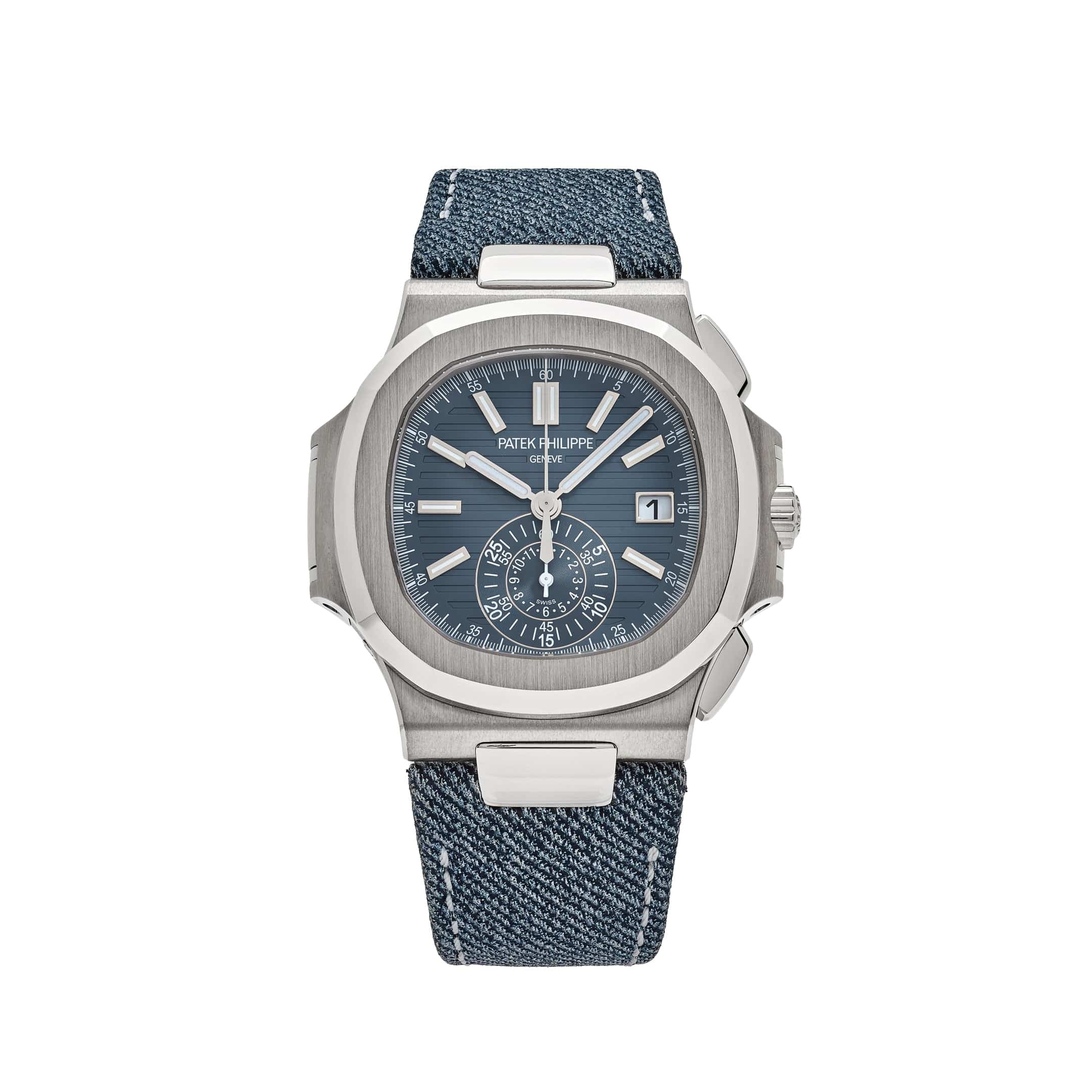 Nautilus Chronograph White Gold Blue Dial 40mm Product Image 8