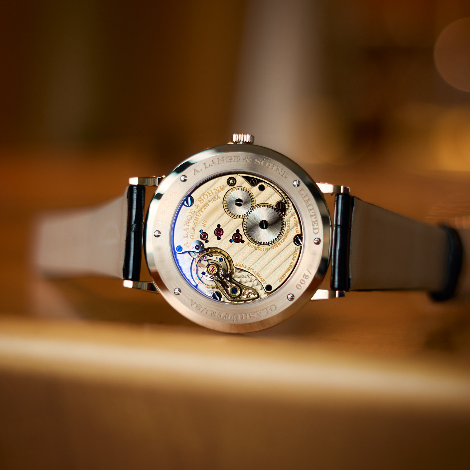 A. Lange & Söhne Saxonia Thin Honey Gold Black Oynx Dial 40mm