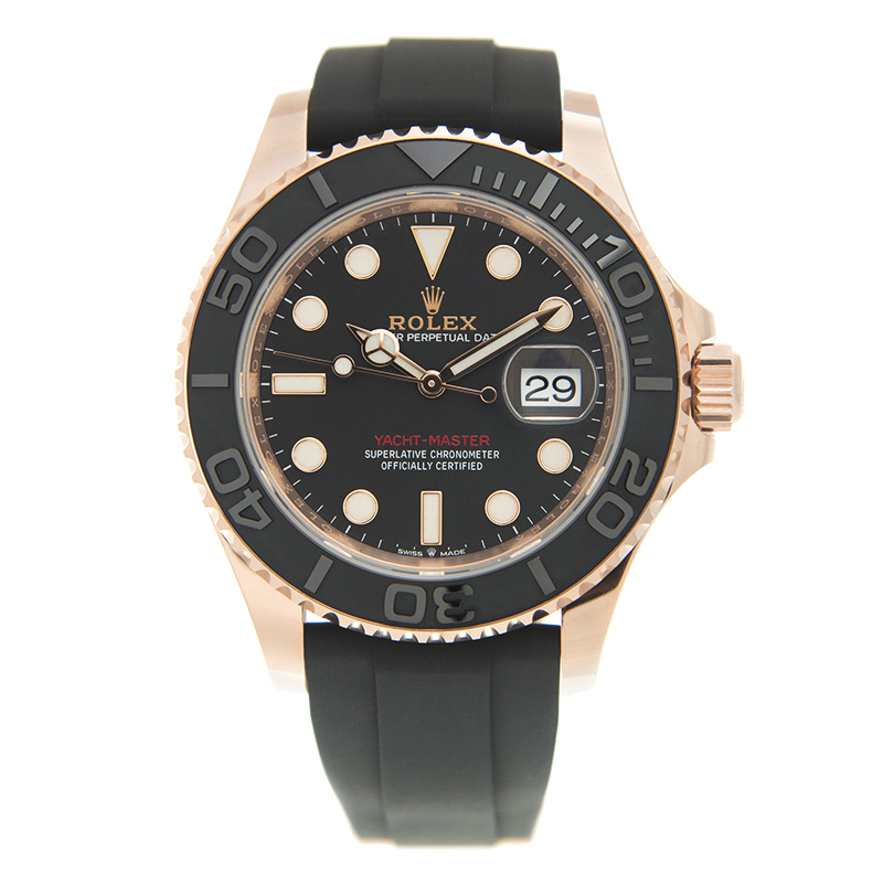 Yacht-Master Rose Gold Oysterflex Black Dial 40mm Product Image 1