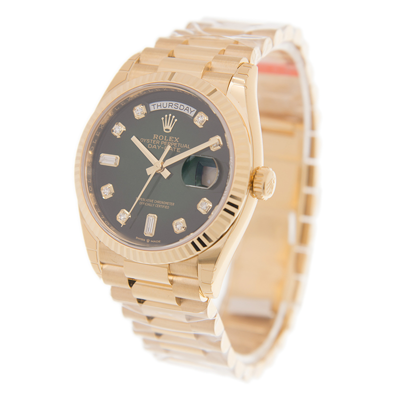 Day-Date Yellow Gold Green Dial 36mm Product Image 2