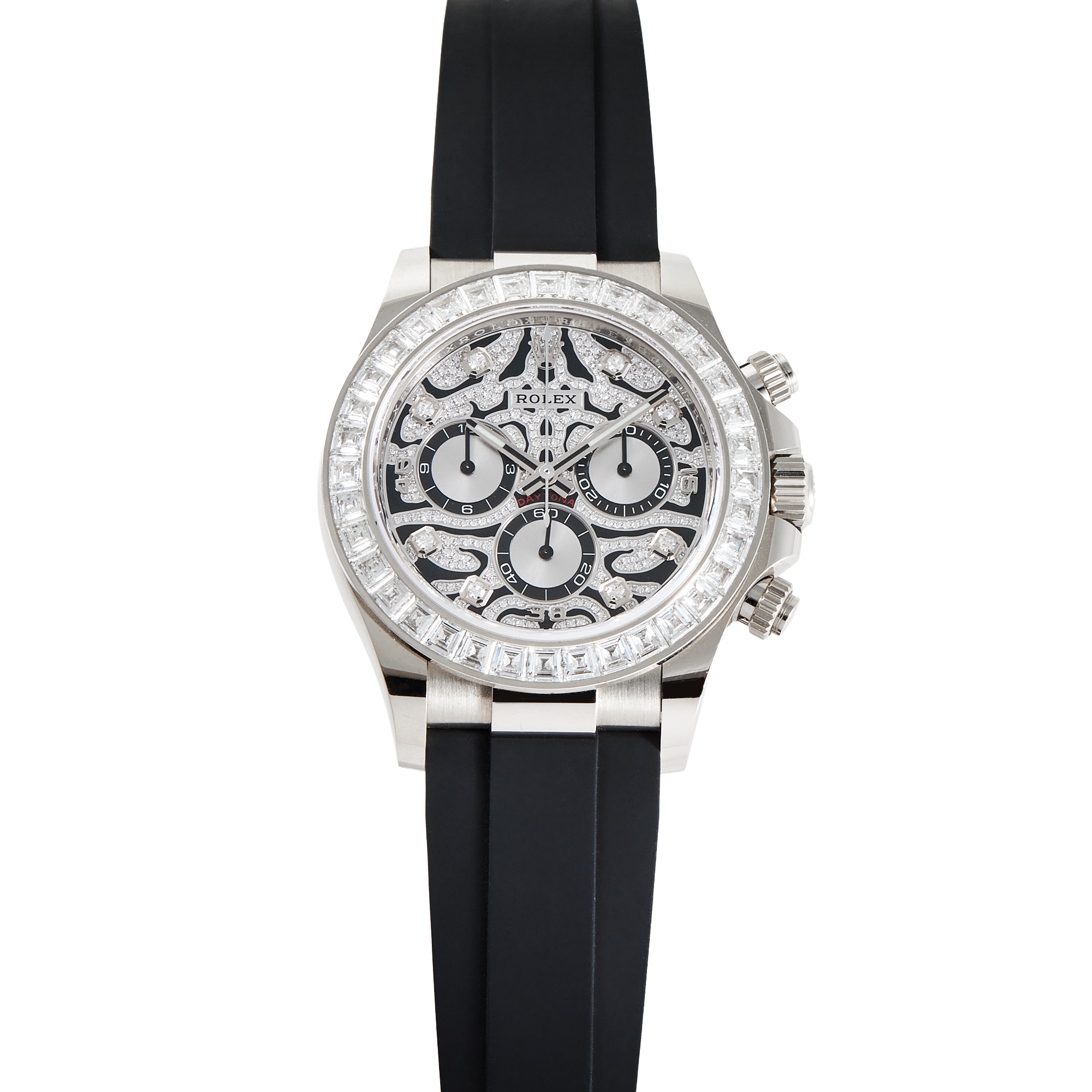 Daytona "Eye of the Tiger" White Gold Pave Dial 40mm Product Image