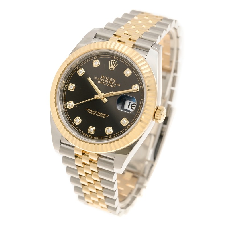 Datejust Yellow Gold & Steel Jubilee Black Dial 41mm Product Image 2