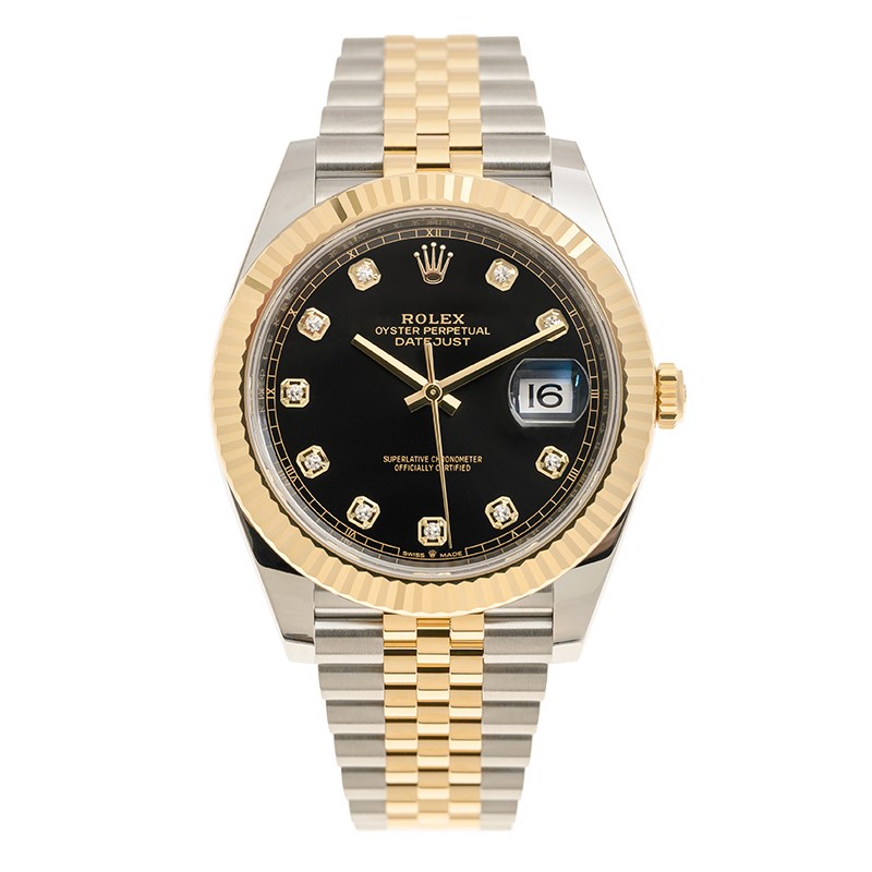 Datejust Yellow Gold & Steel Jubilee Black Dial 41mm Product Image 1