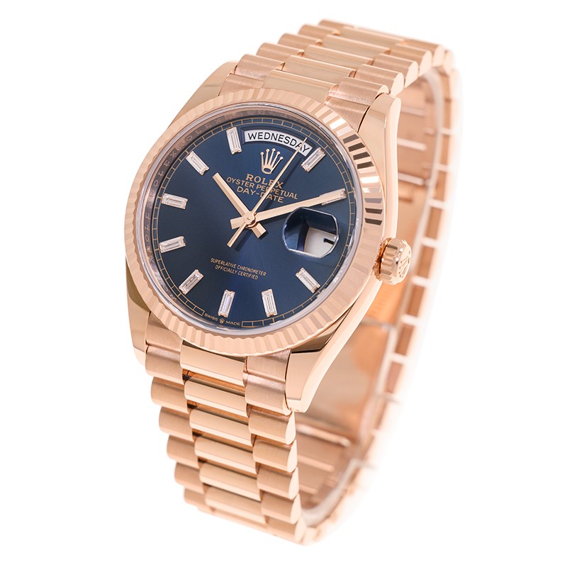 Day-Date Rose Gold Blue Dial 36mm Product Image 2