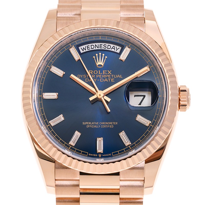 Day-Date Rose Gold Blue Dial 36mm Product Image 3