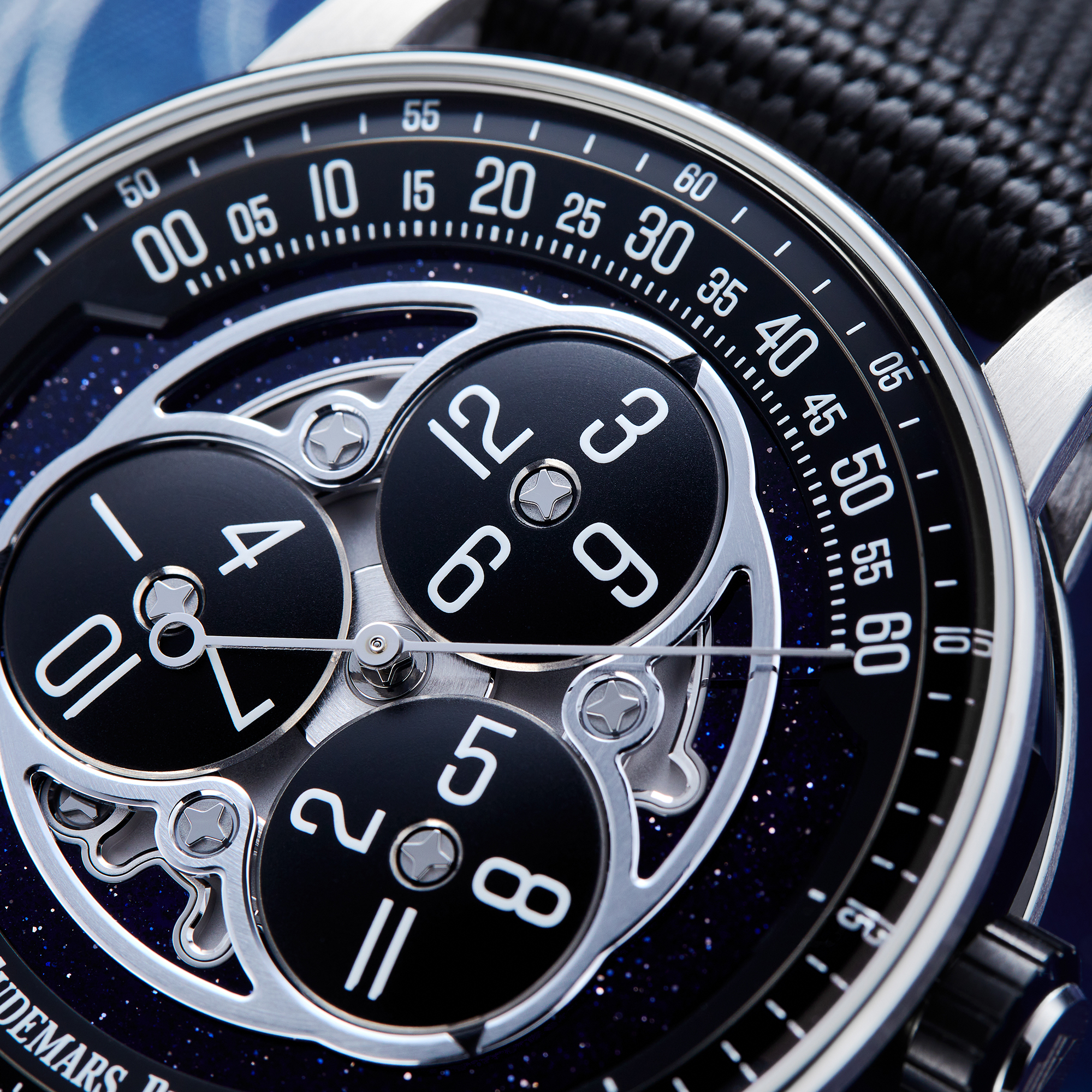 Code 11.59 Starwheel White Gold Blue Dial 41mm Product Image