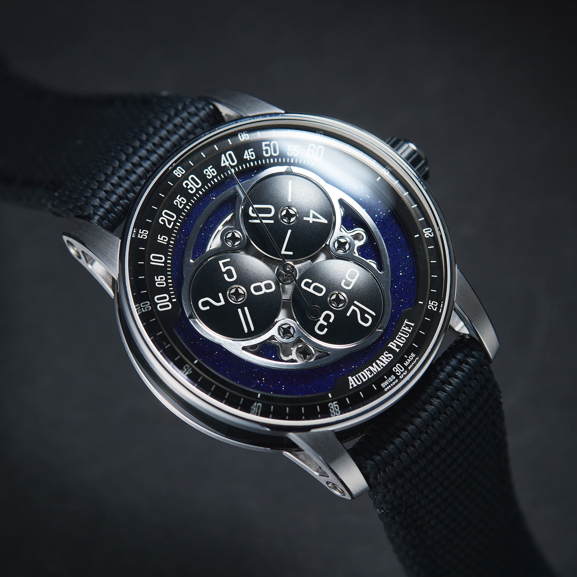 Code 11.59 Starwheel White Gold Blue Dial 41mm Product Image