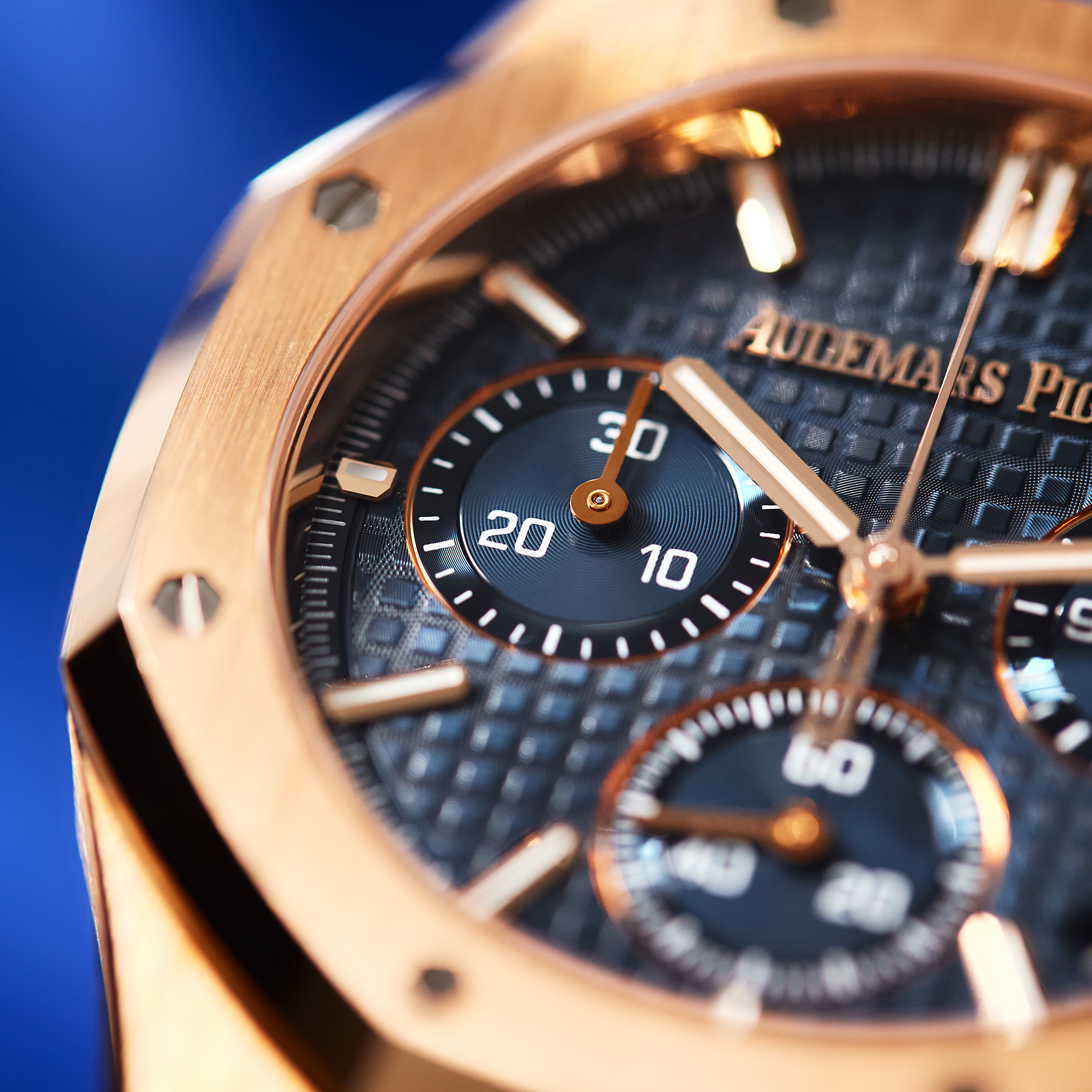 Royal Oak Chronograph Rose Gold Blue Dial 41mm Product Image