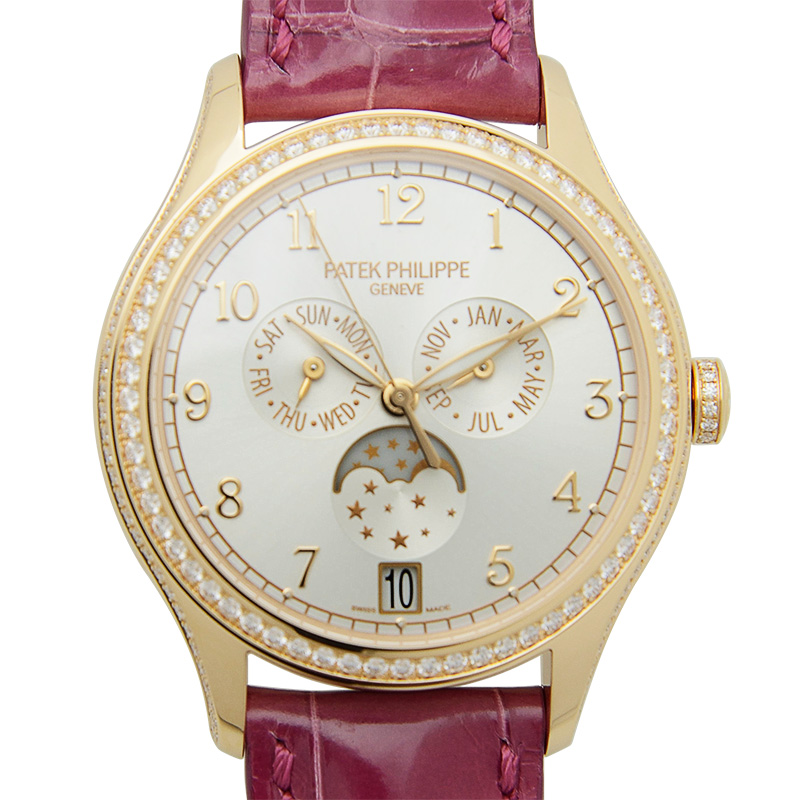 Annual Calendar Rose Gold Diamond Silver Dial 38mm Product Image 1