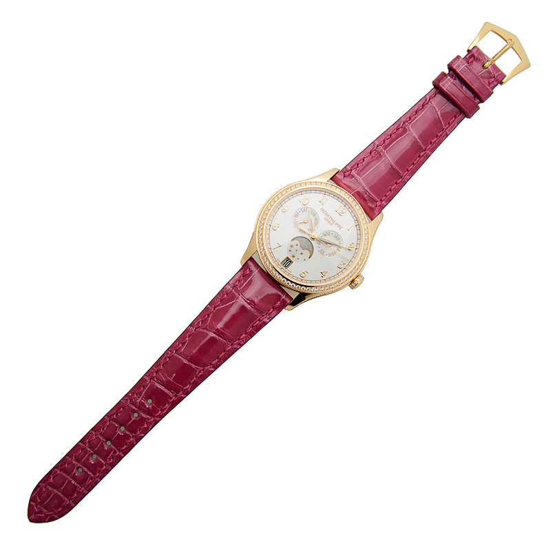 Annual Calendar Rose Gold Diamond Silver Dial 38mm Product Image 3