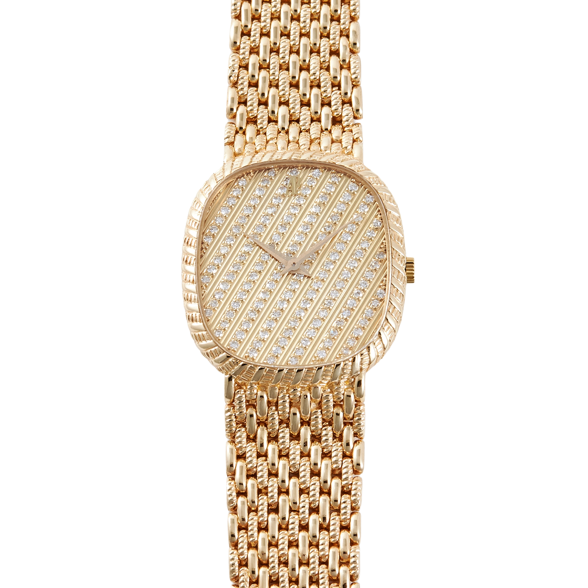 Vintage Yellow Gold Pave Dial 28mm Product Image