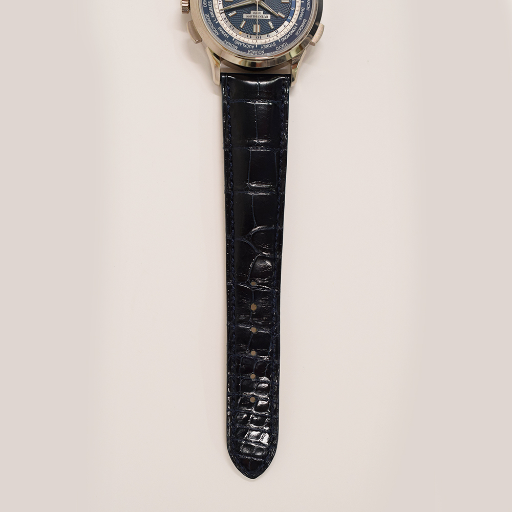 Complications World Time Chronograph White Gold Blue Dial "Hong Kong" 39mm Product Image 4