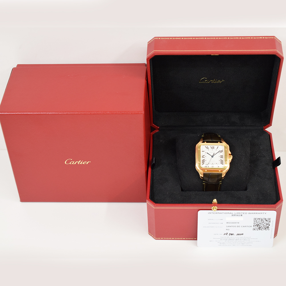 Santos de Cartier Rose Gold White Dial 40mm Product Image 10