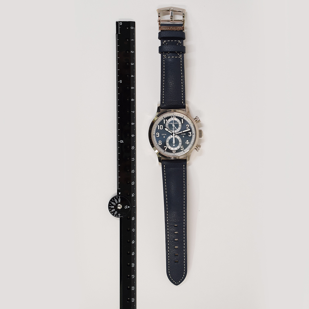Calatrava Pilot Travel Time Chronograph White Gold Grey Dial 42mm Product Image 9