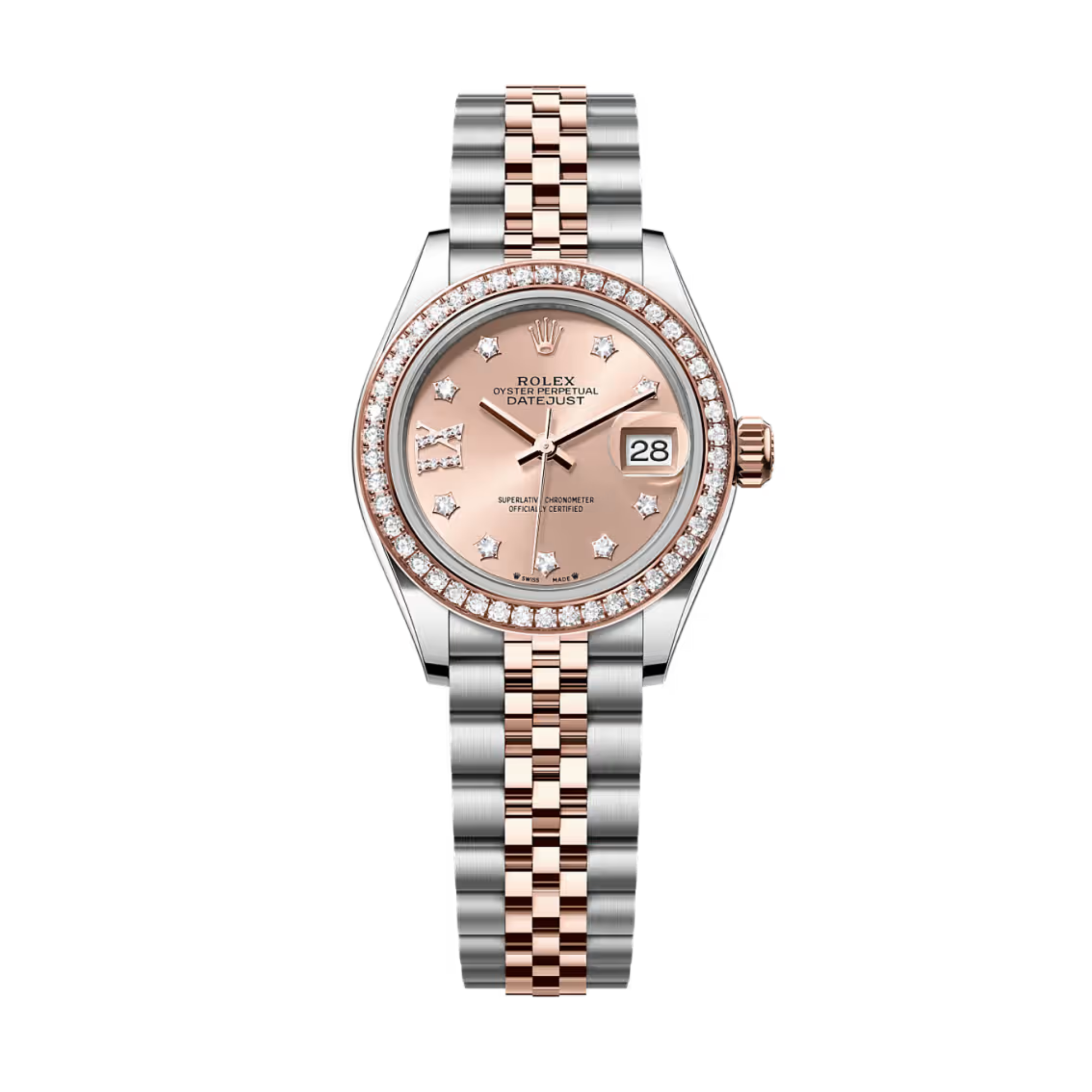 Rolex Lady-Datejust Steel Jubilee Pink Dial 28mm 279174-0001