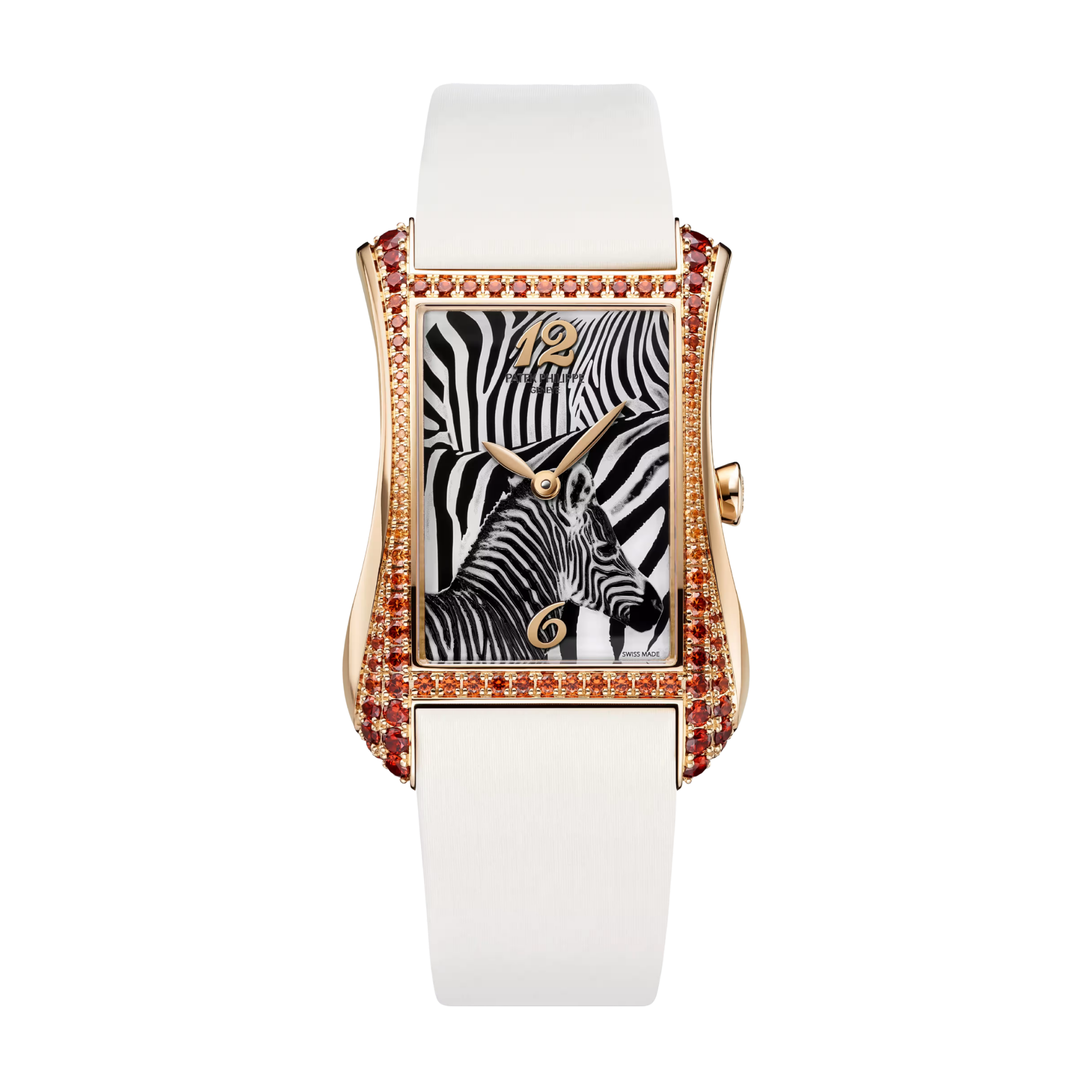 Patek Philippe Gondolo Serata Rose Gold Spessartite Brown Zebra