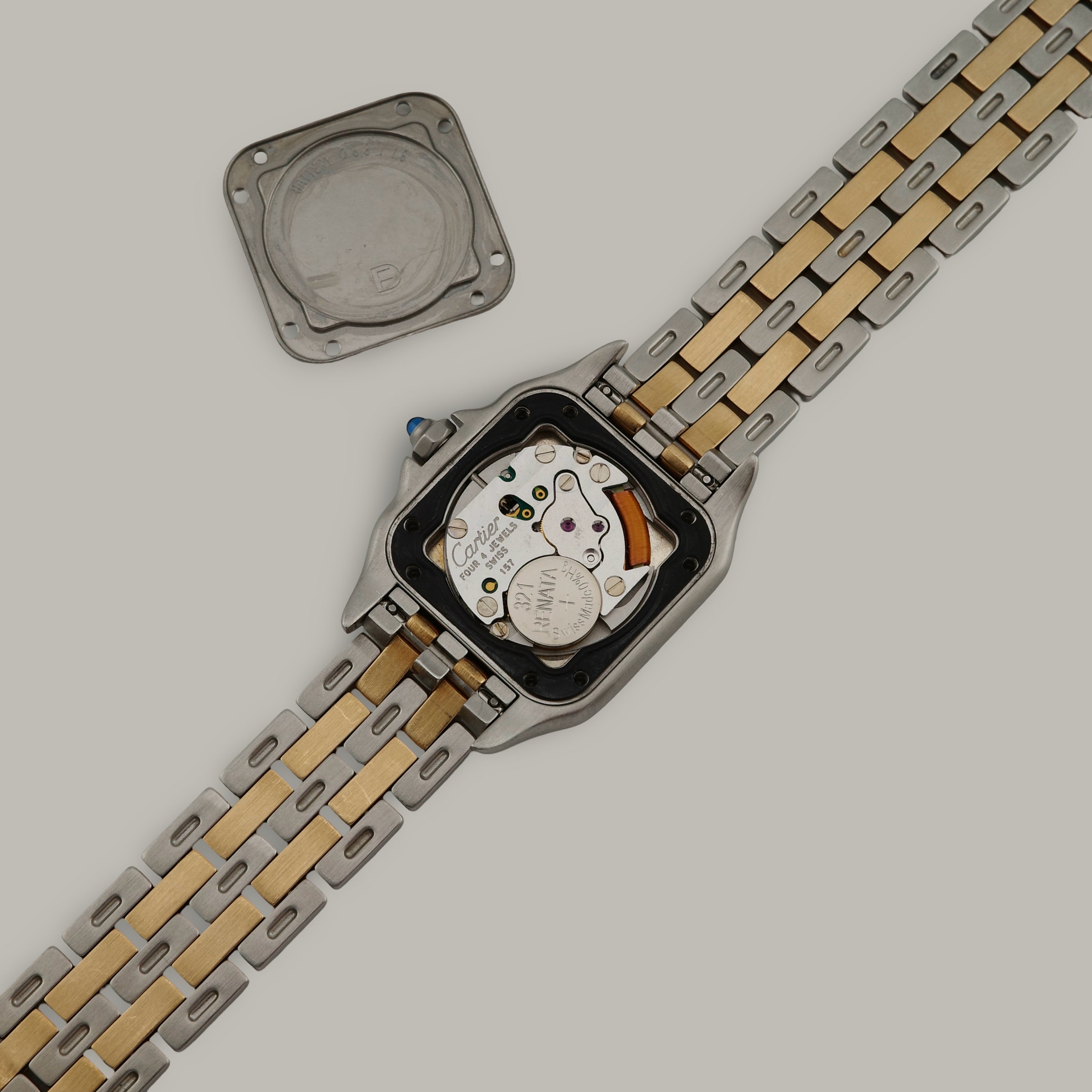 Vintage Panthère de Cartier Yellow Gold & Steel White Dial 22mm Product Image 7