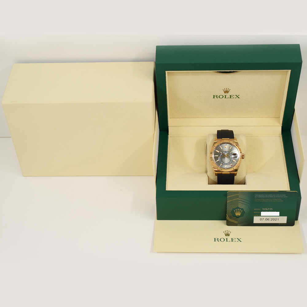 Rolex Sky-Dweller Rose Gold Grey Dial 42mm 336935-0004 - Make an