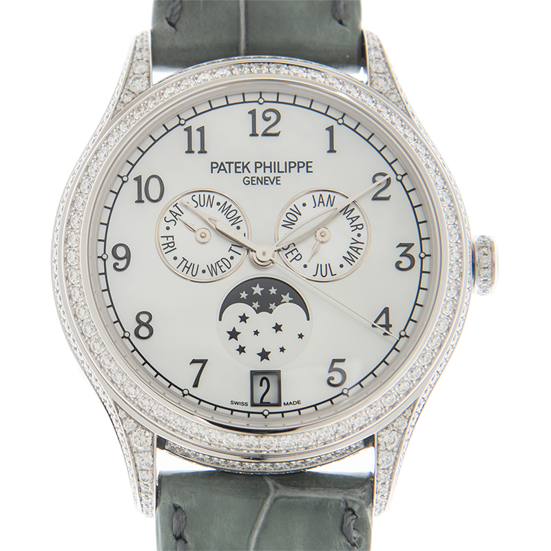 Annual Calendar White Gold Diamond Mother of Pearl Dial 38mm Product Image 1
