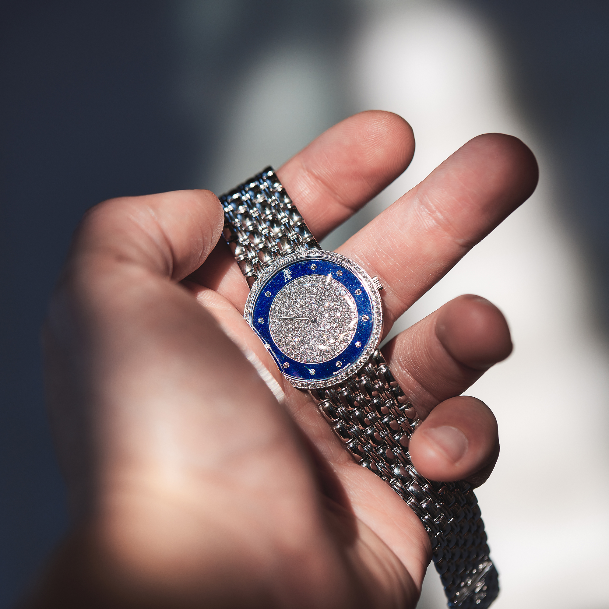 Vintage Dancer White Gold Diamond Lapis Lazuli Pave Dial 31mm Product Image
