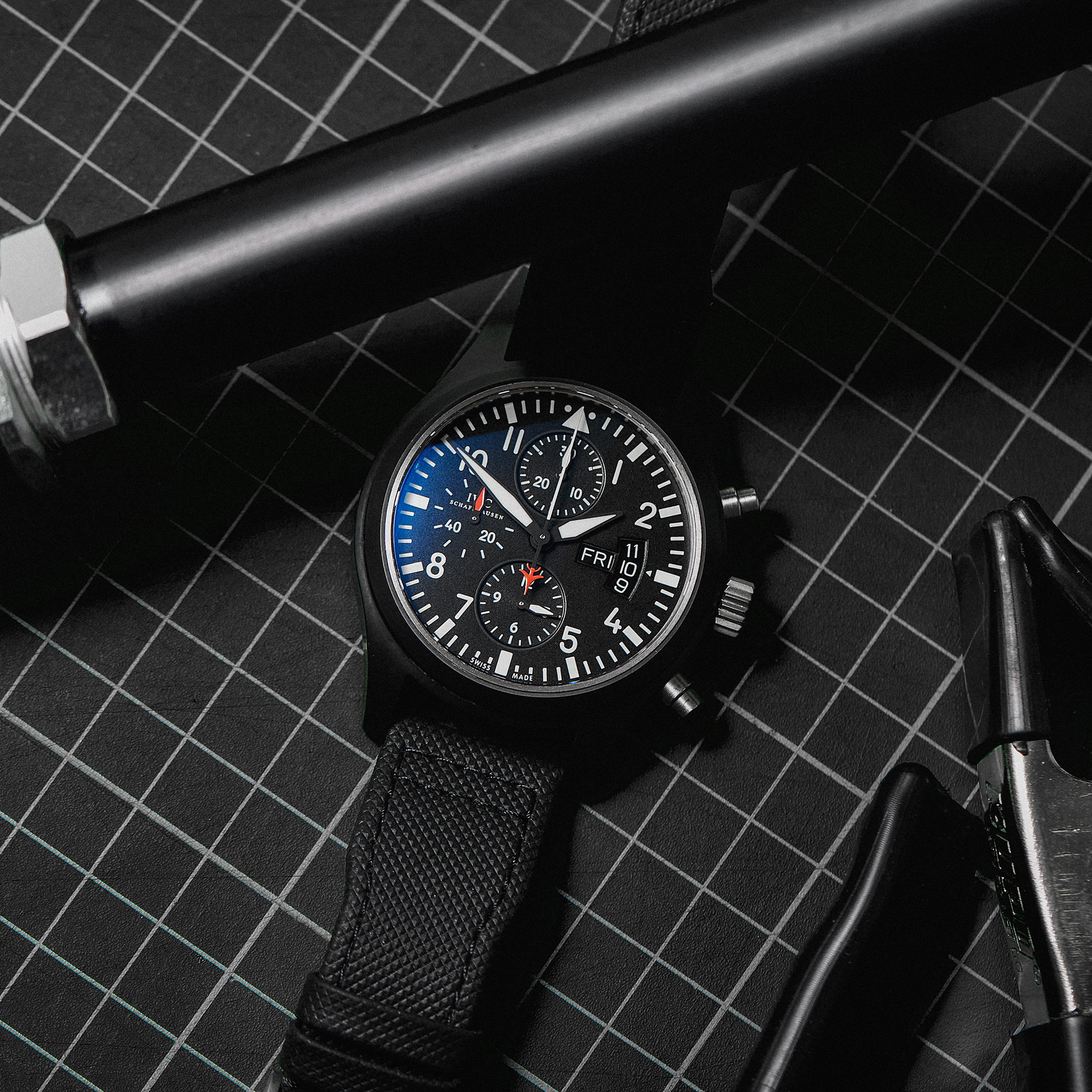 Pilot's Chronograph Top Gun Ceramic Black Dial 44mm Product Image