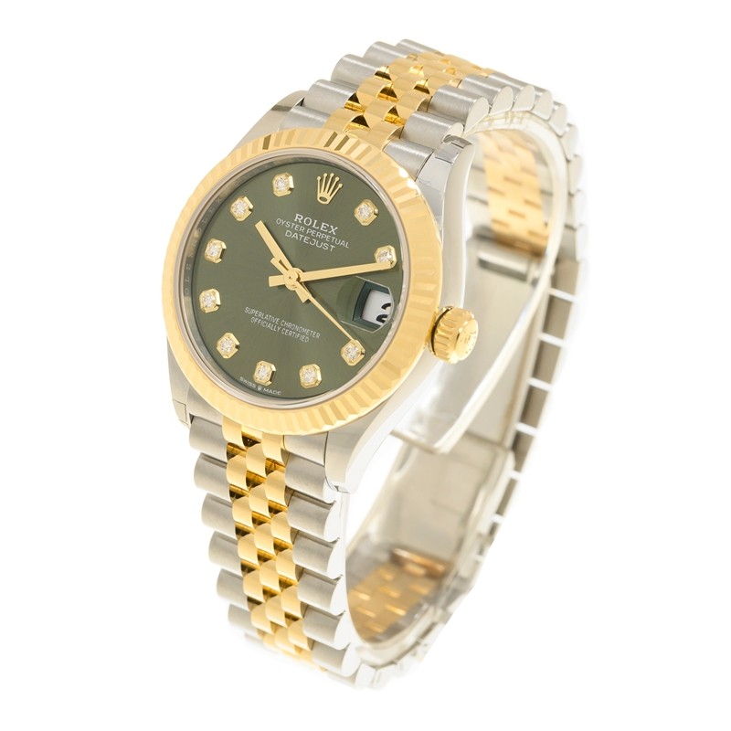 Datejust Yellow Gold & Steel Green Dial 31mm Product Image 2