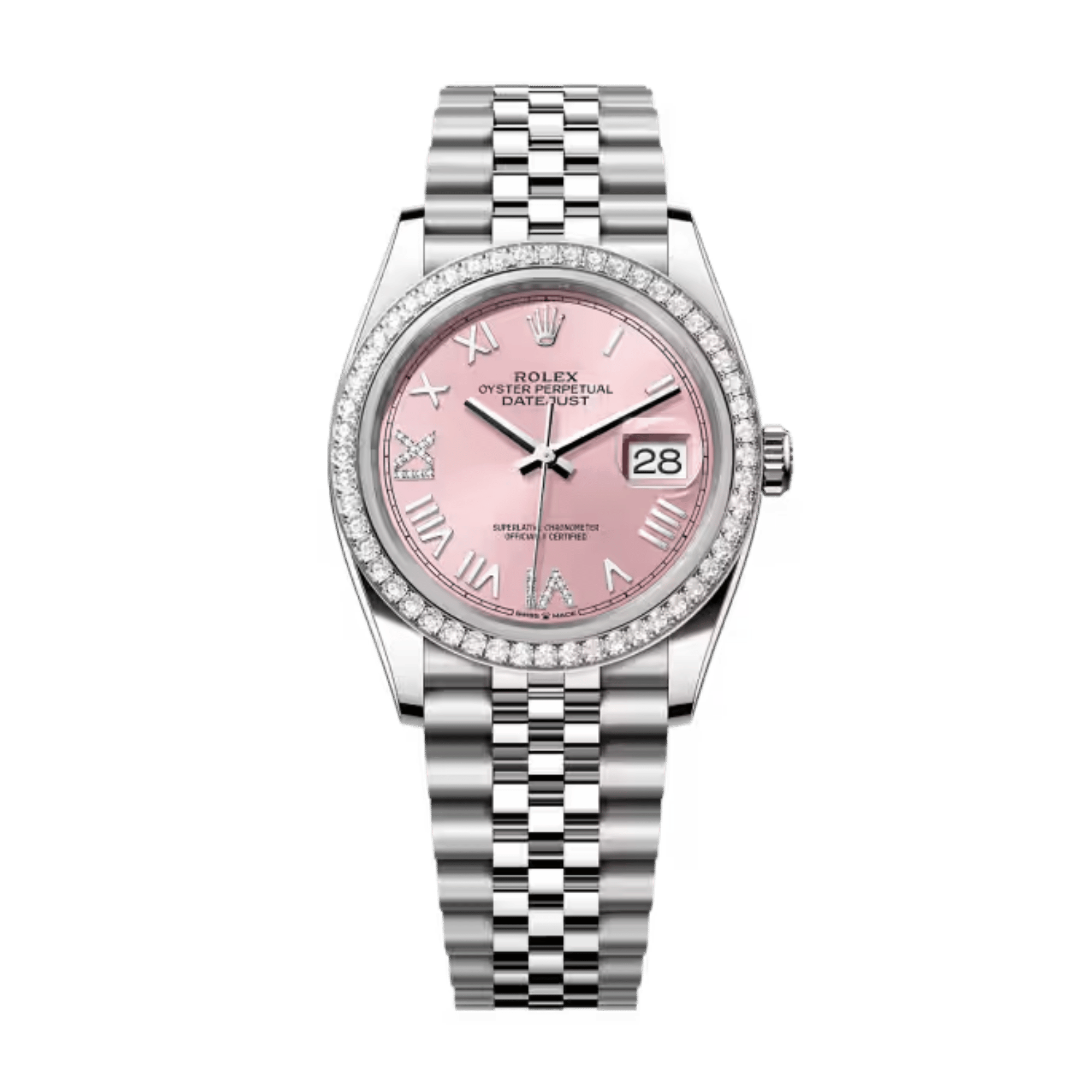 Datejust Steel Diamond Jubilee Pink Dial 36mm Product Image