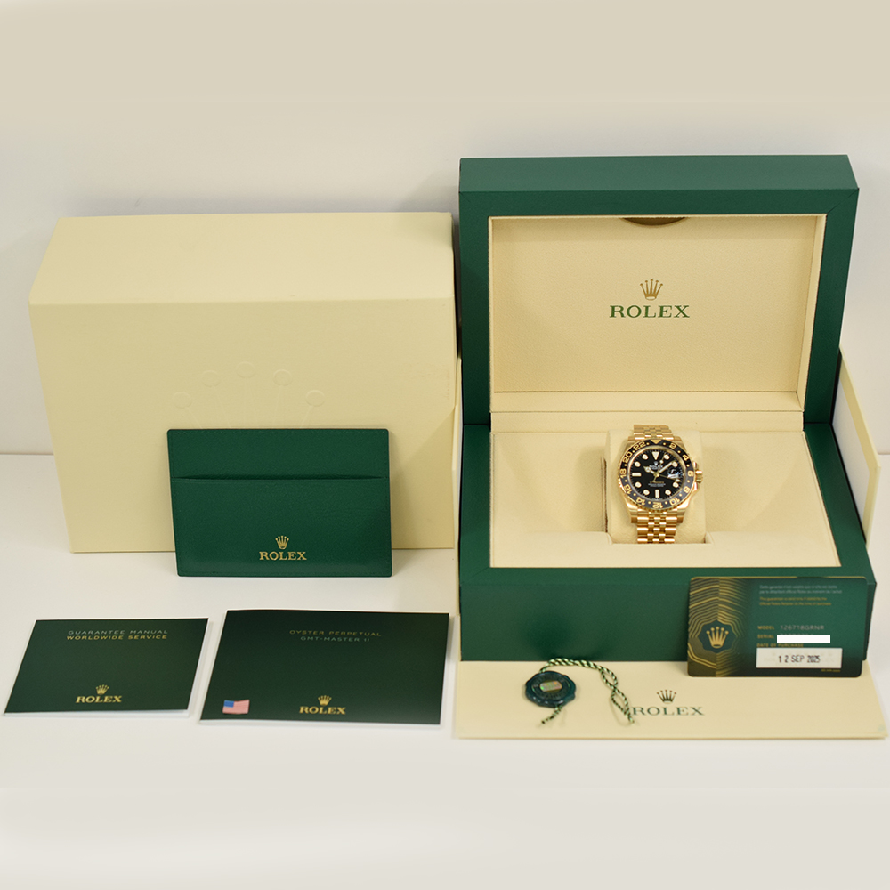 GMT-Master II Yellow Gold Jubilee Black Dial 40mm Product Image 10