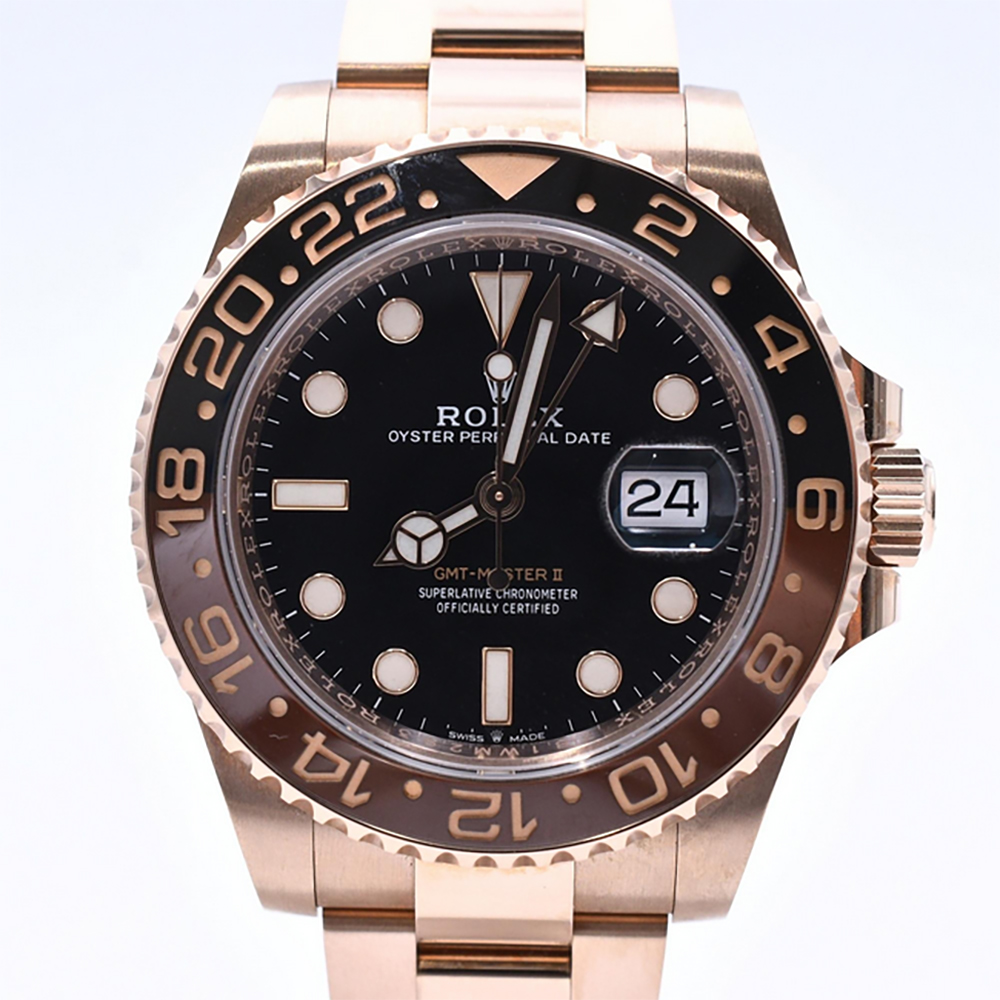GMT-Master II "Rootbeer" Rose Gold Black Dial 40mm Product Image 1