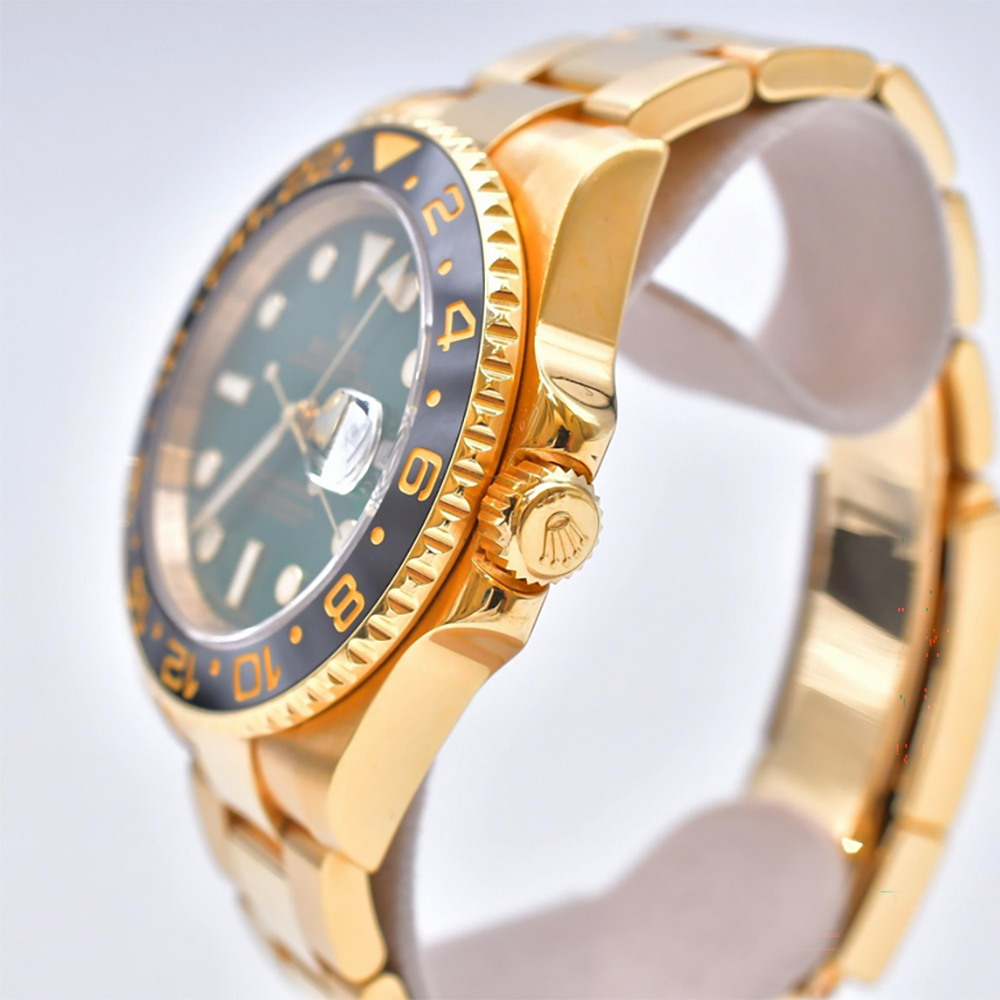 GMT-Master II Yellow Gold Green Dial 40mm Product Image 3
