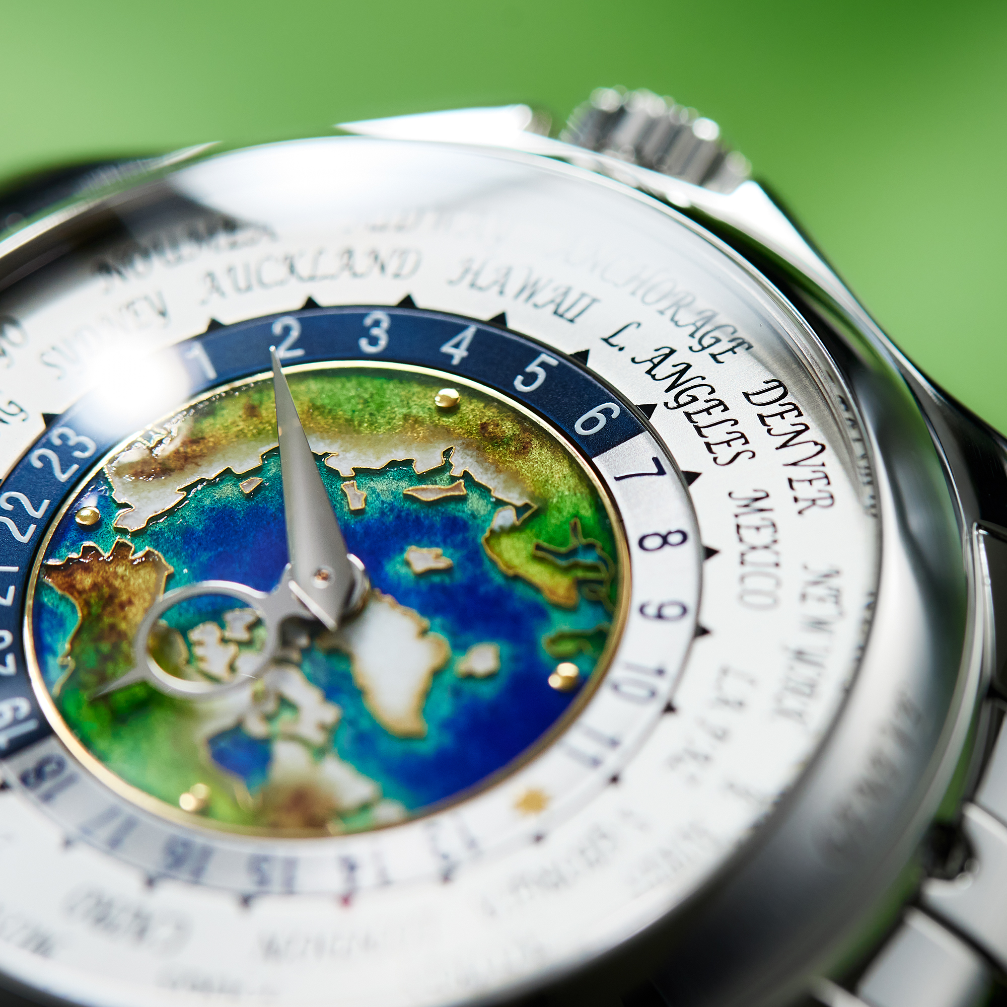 World Time Platinum Cloisonné Enamel Dial 39mm Product Image 12