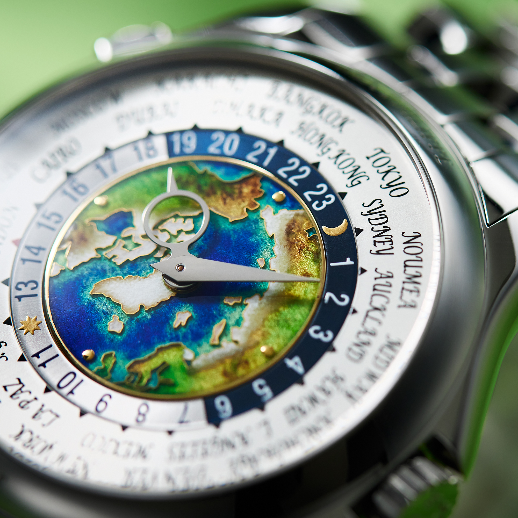World Time Platinum Cloisonné Enamel Dial 39mm Product Image 13